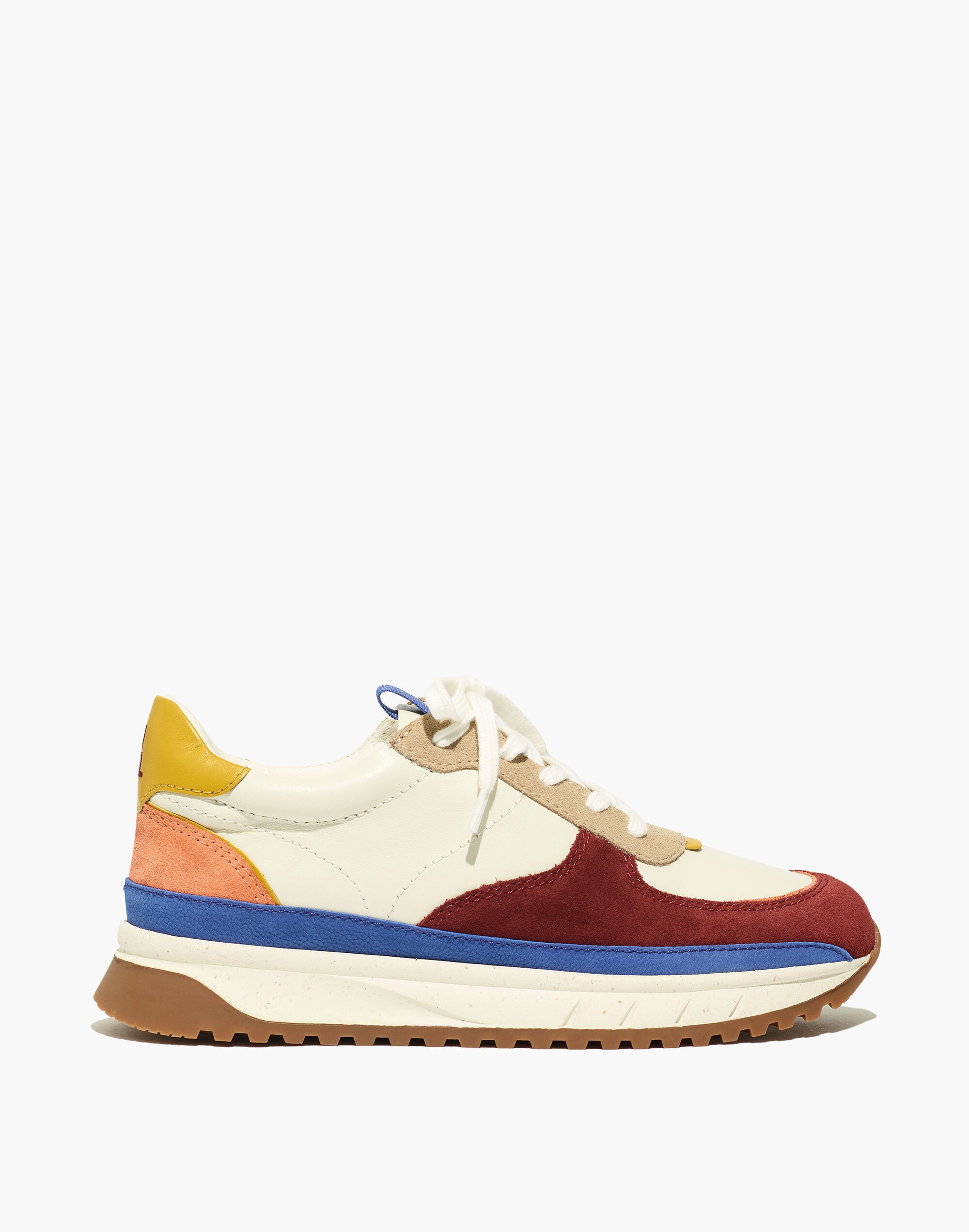 Kickoff Trainer Sneakers Colorblock Leather and Suede | Madewell