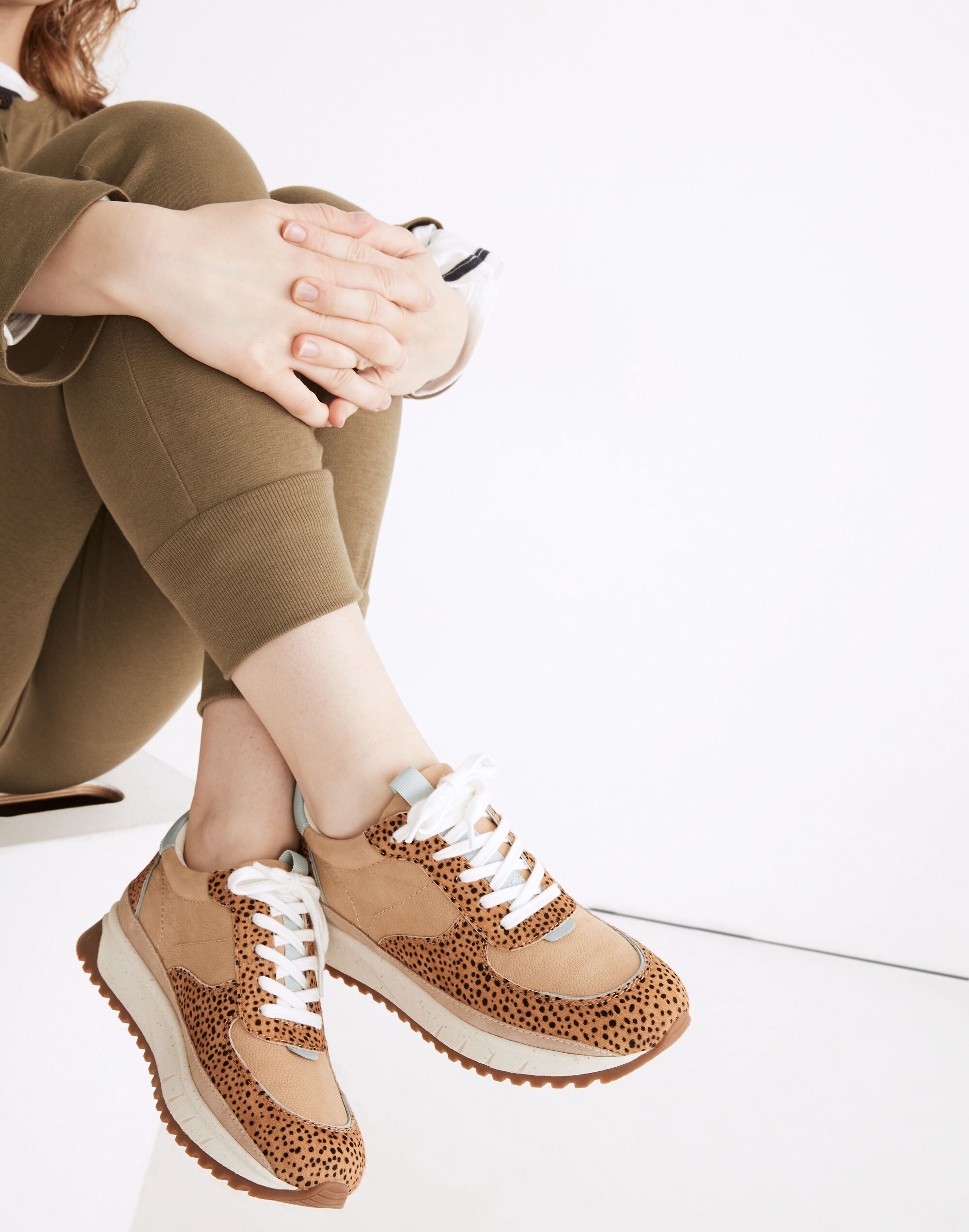 Kickoff Trainer Sneakers in Spot Dot Calf Hair and Nubuck | Madewell