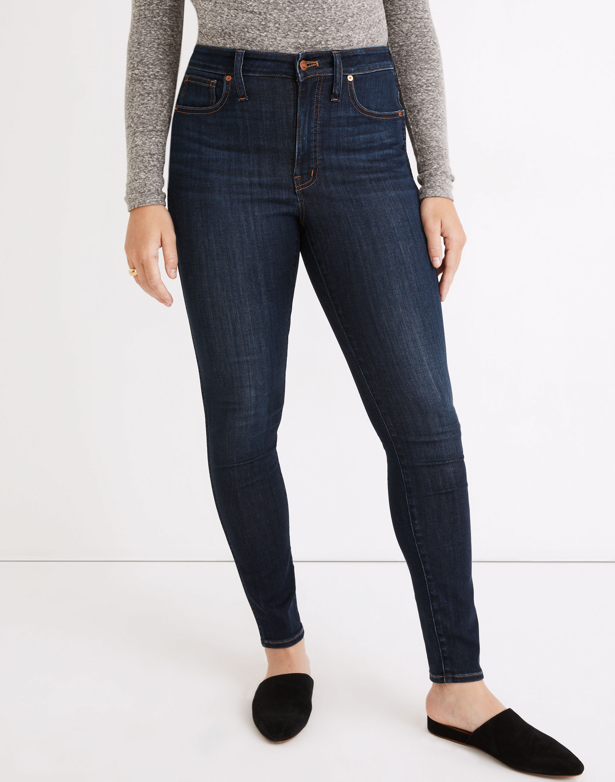 Curvy High-Rise Skinny Jeans in Woodland Wash: TENCEL™ Denim Edition