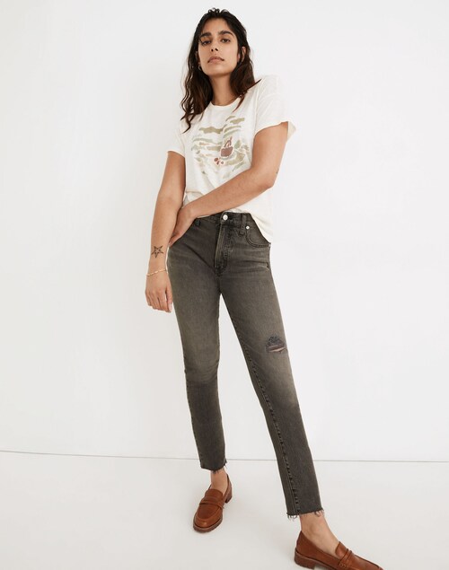 The Perfect Vintage Jean in Cosner Wash: Knee-Rip Edition