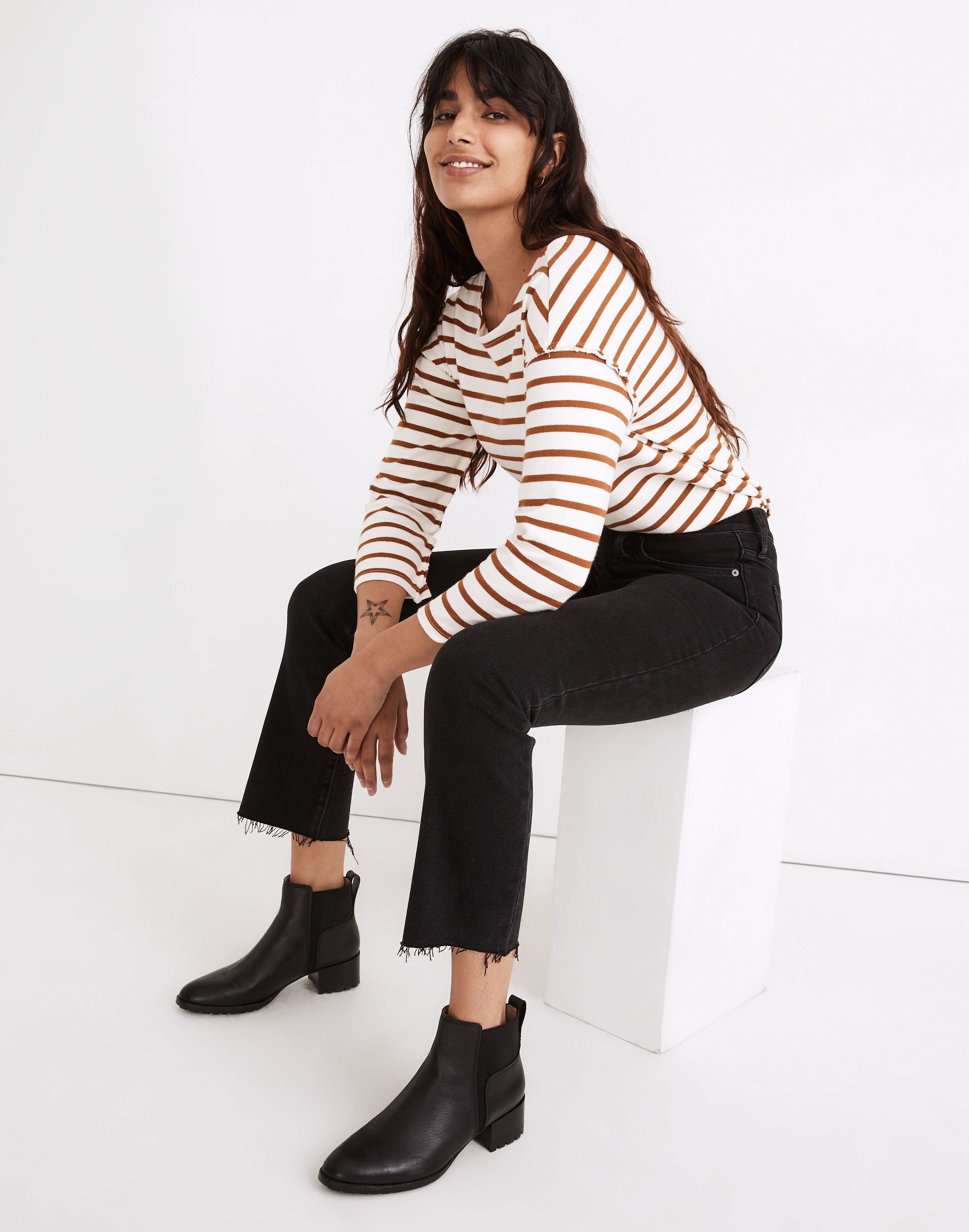 Cali Demi-Boot Jeans in Edmunds Wash: Raw-Hem Edition | Madewell