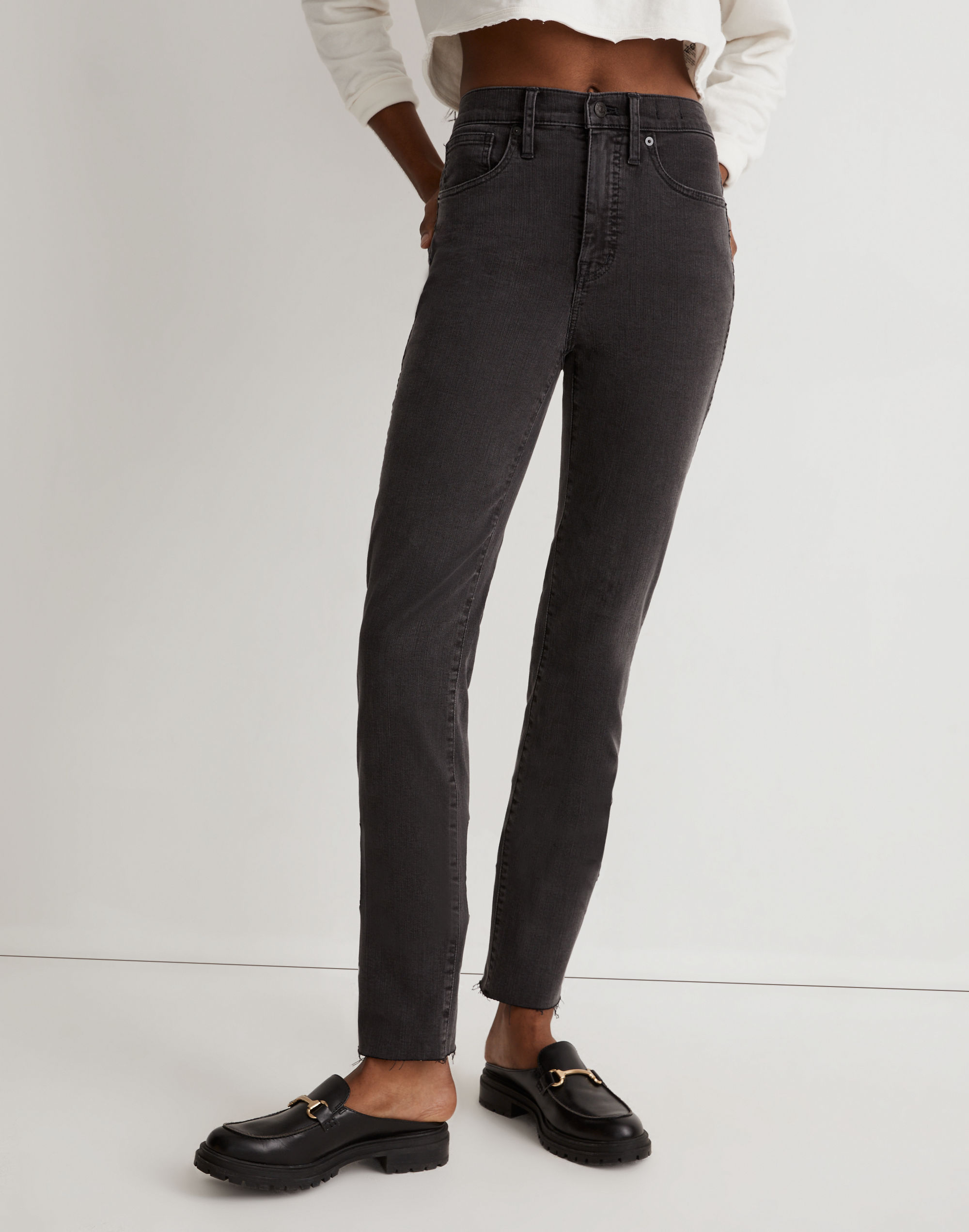 Stovepipe Jeans Banberry Wash: Raw-Hem Edition | Madewell