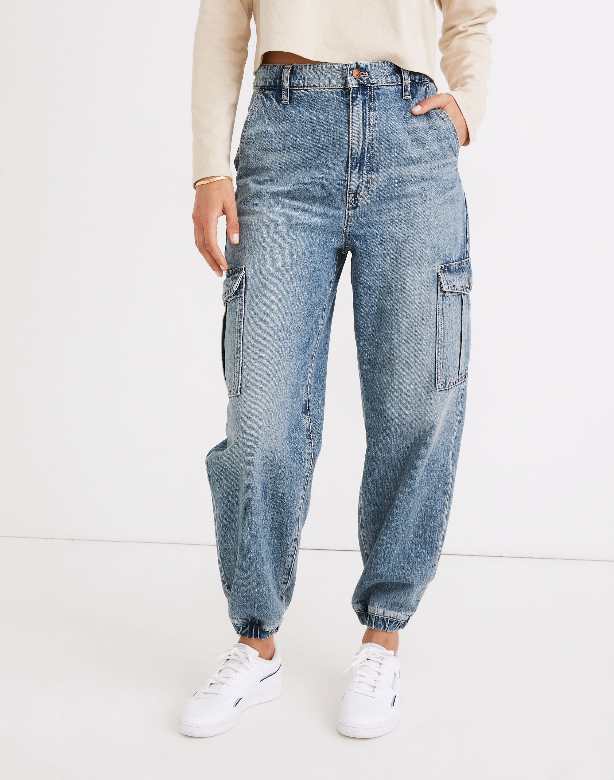 Cargo Jogger Jeans in Leegate Wash