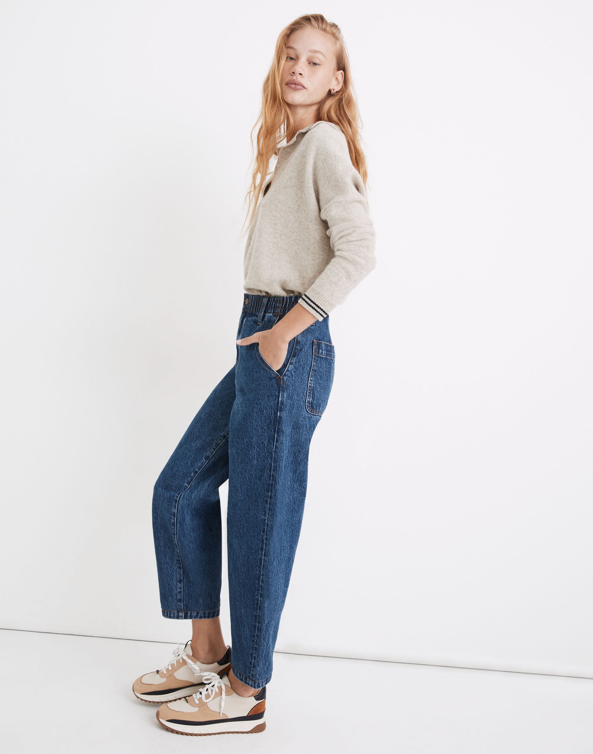 Pull-On Balloon Jeans Morningside Wash: TENCEL™ Denim Edition | Madewell