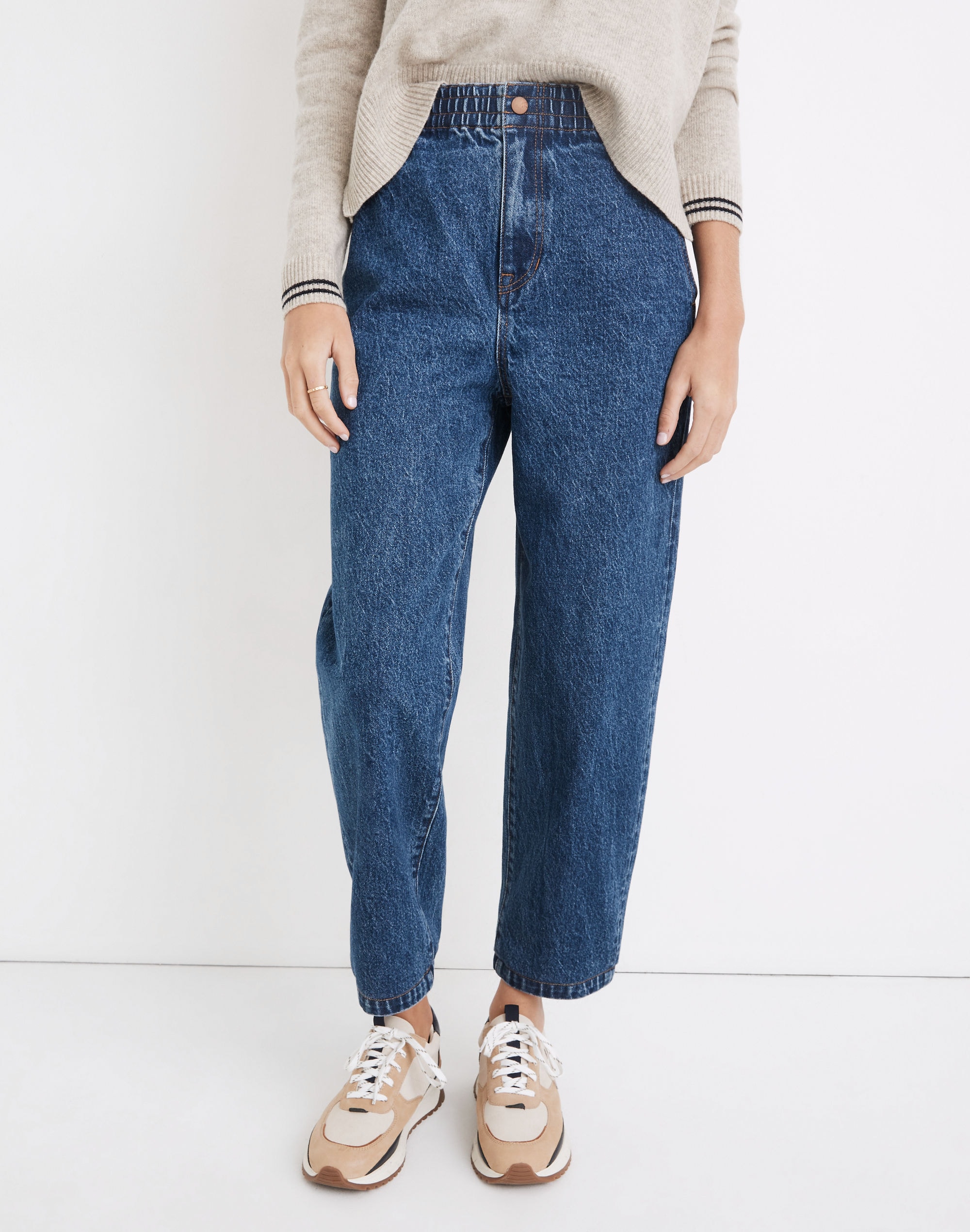 Pull-On Balloon Jeans Morningside Wash: TENCEL™ Denim Edition | Madewell