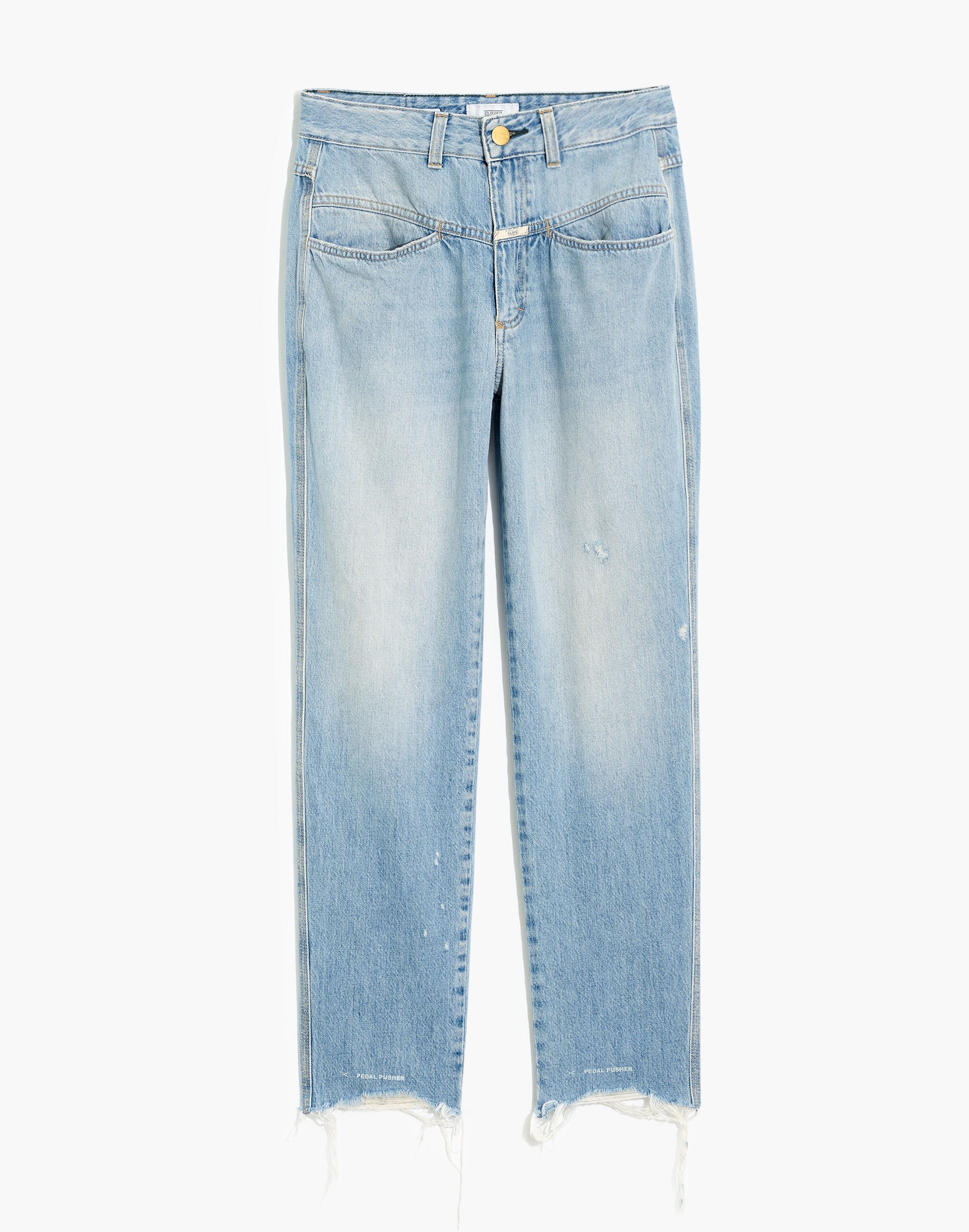 Closed® Pedal Pusher Jeans: Destroyed Hem Edition