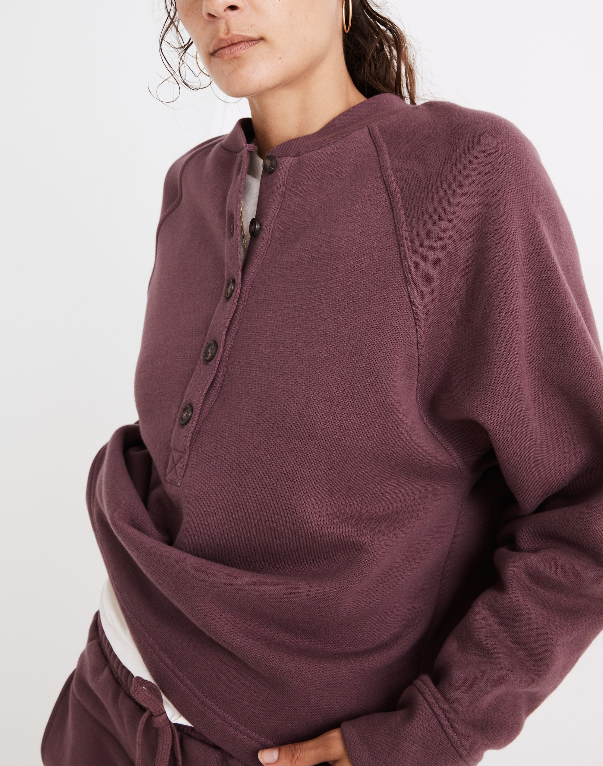 MWL Betterterry Henley Sweatshirt | Madewell