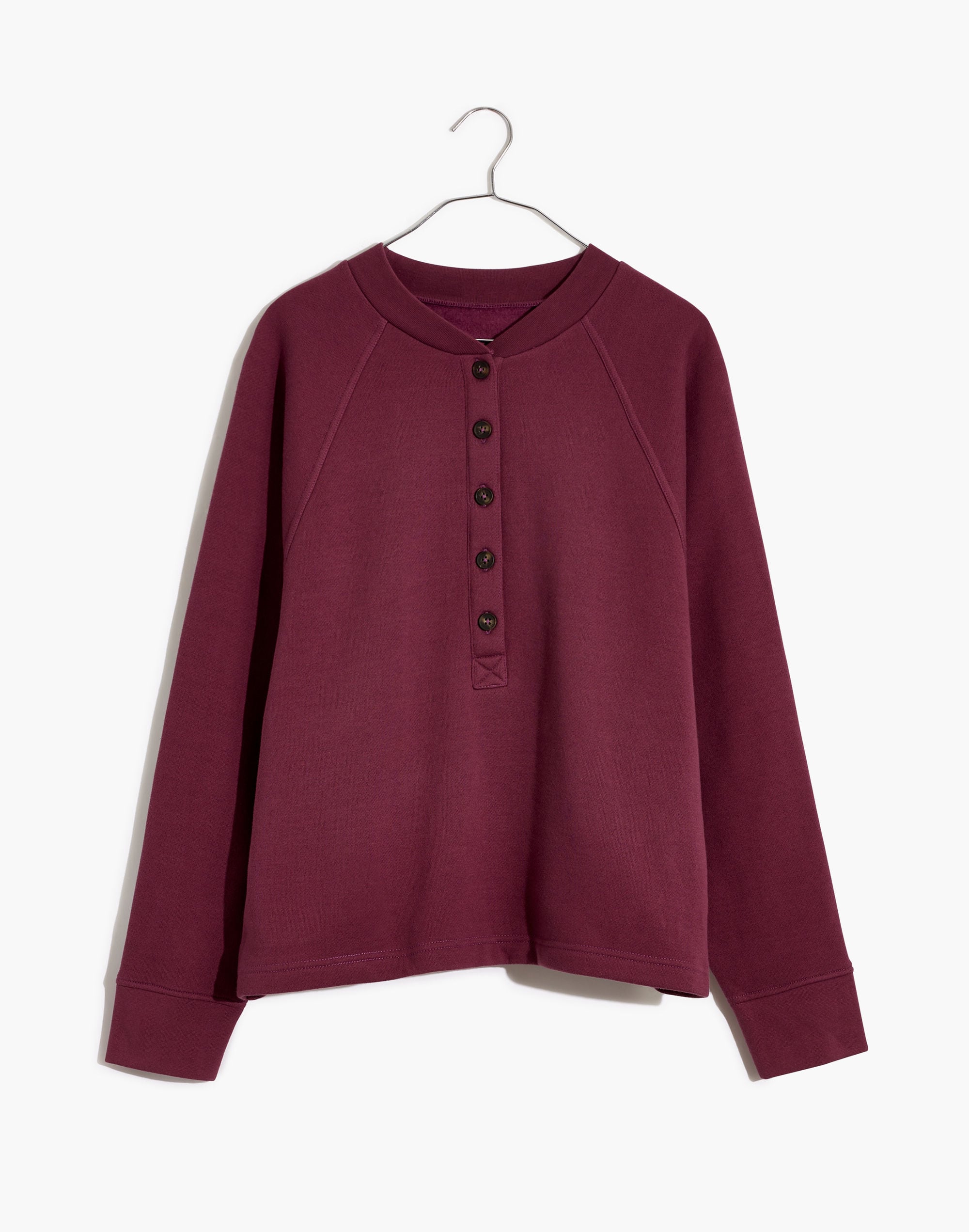 MWL Betterterry Henley Sweatshirt | Madewell