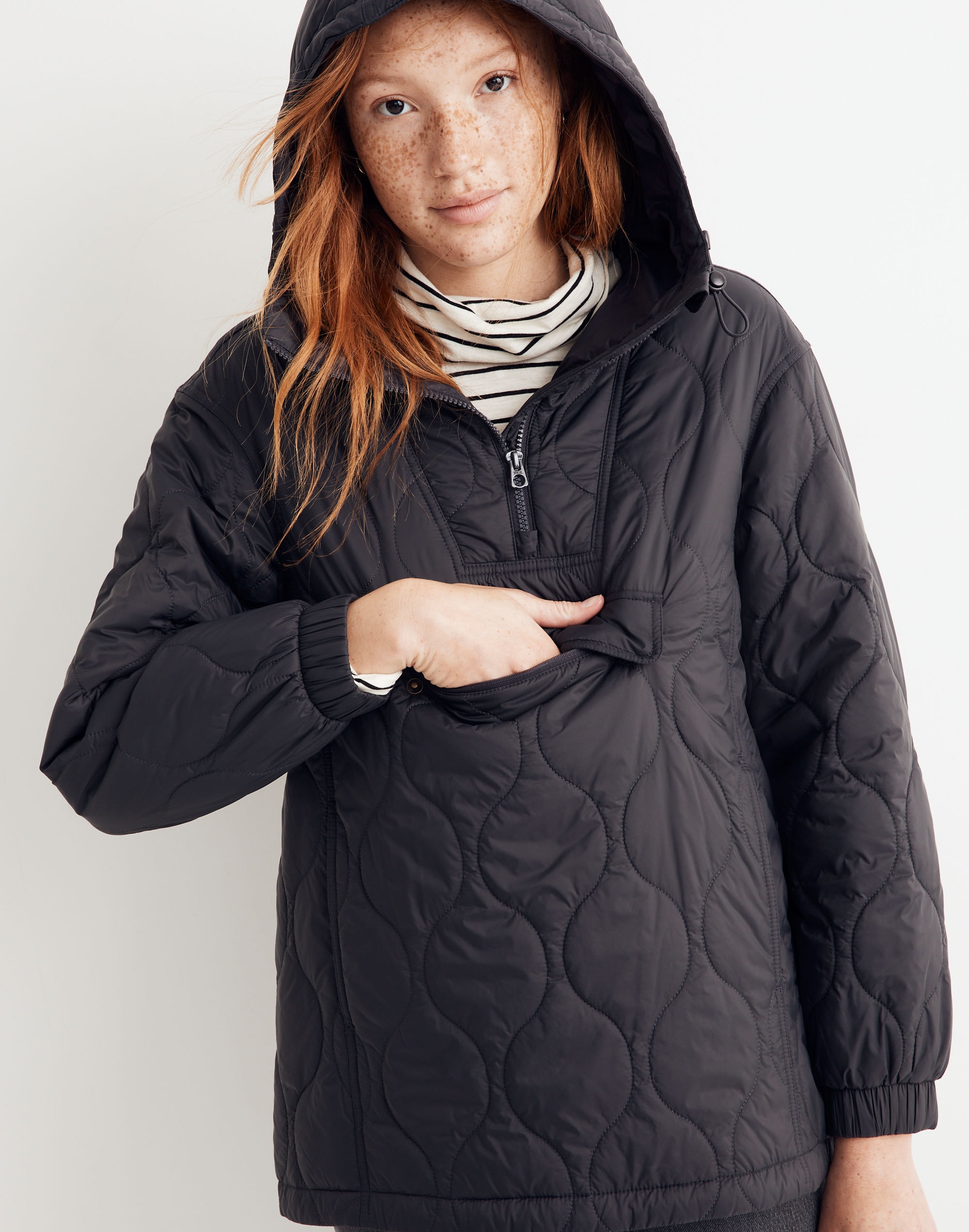 Quilted Packable Popover Puffer Jacket | Madewell