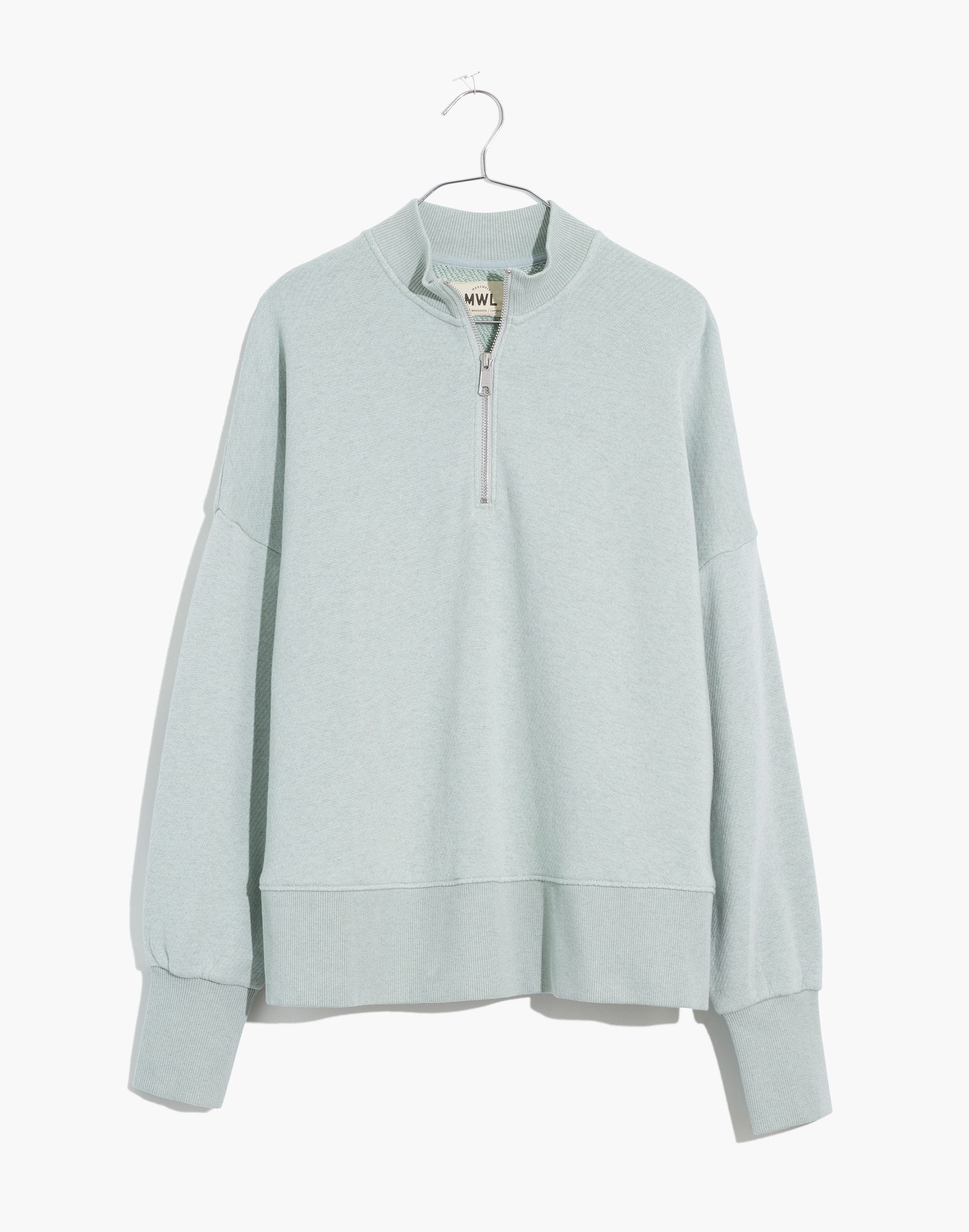 MWL Airyterry Half-Zip Tunic Sweatshirt | Madewell