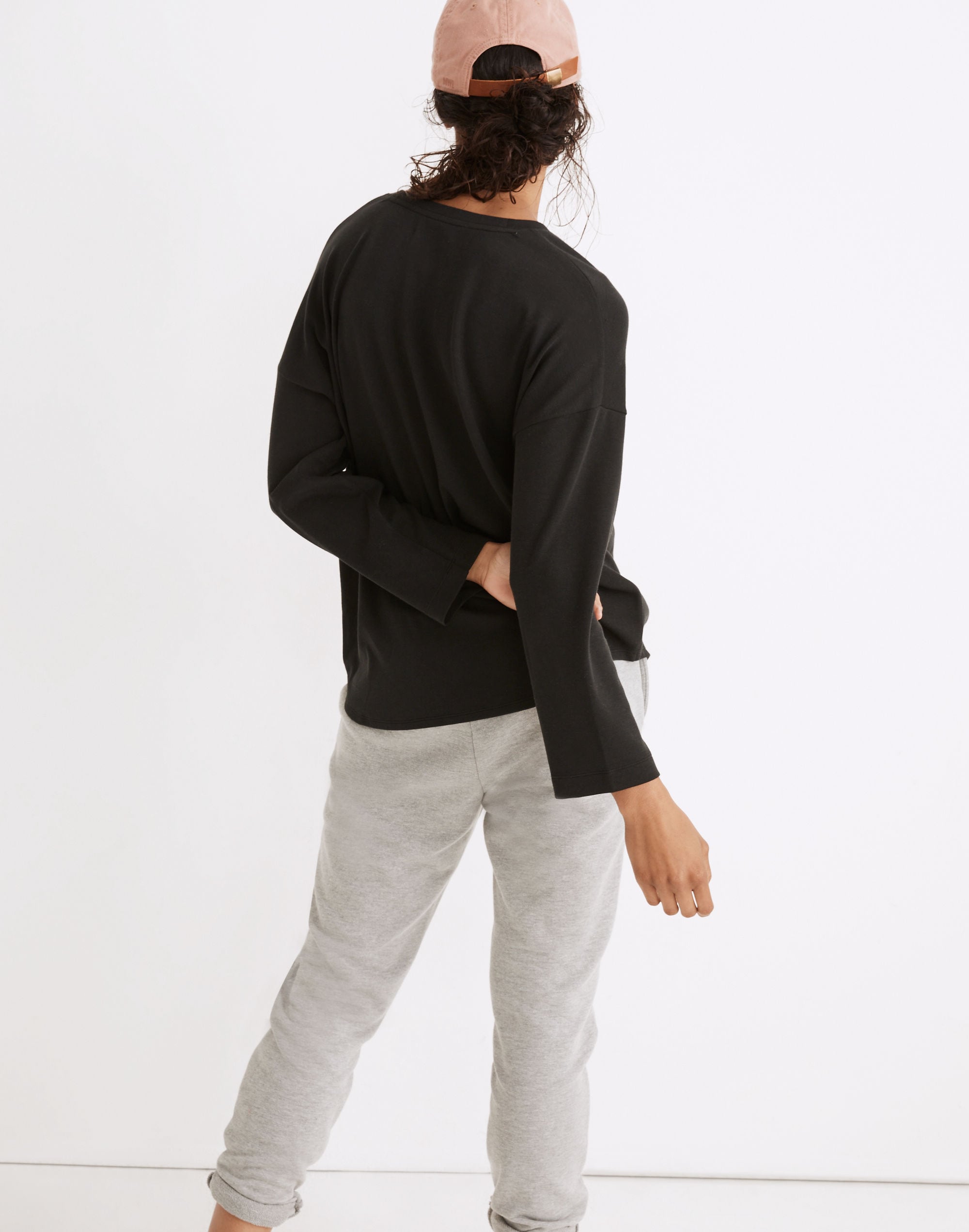 MWL Breeze Henley Shirttail Tee | Madewell