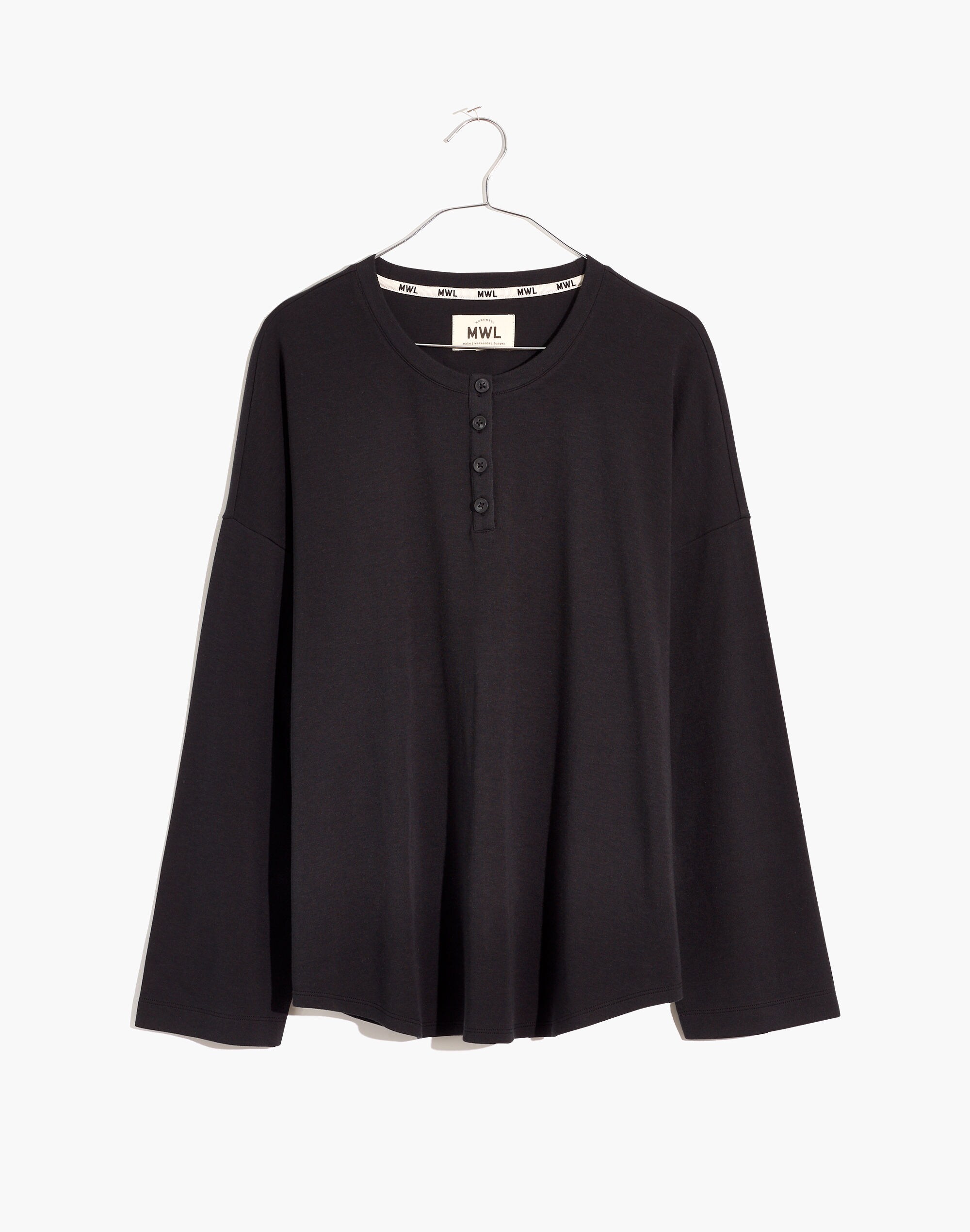 MWL Breeze Henley Shirttail Tee | Madewell