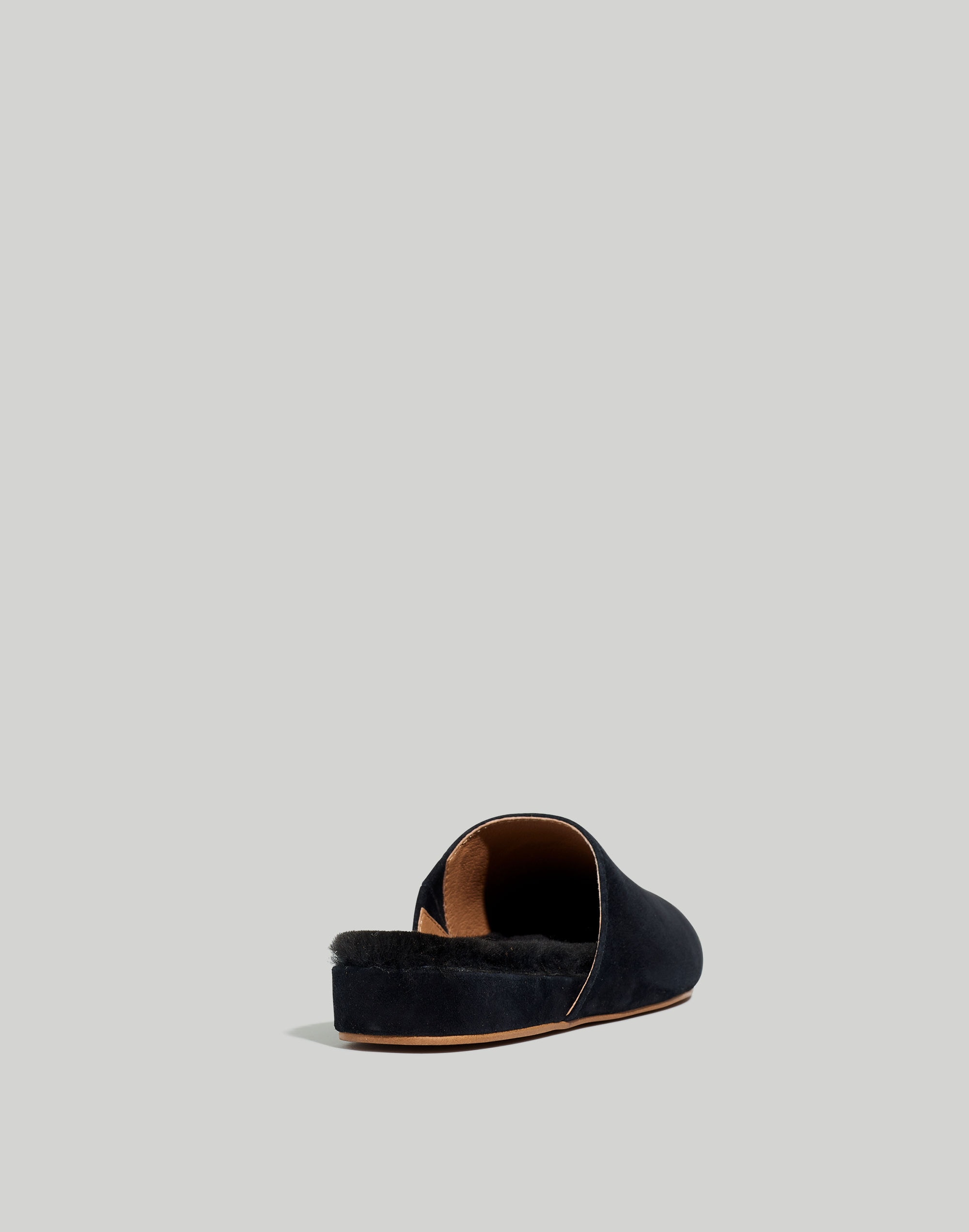 The Suede Kasey Mule Faux Shearling | Madewell