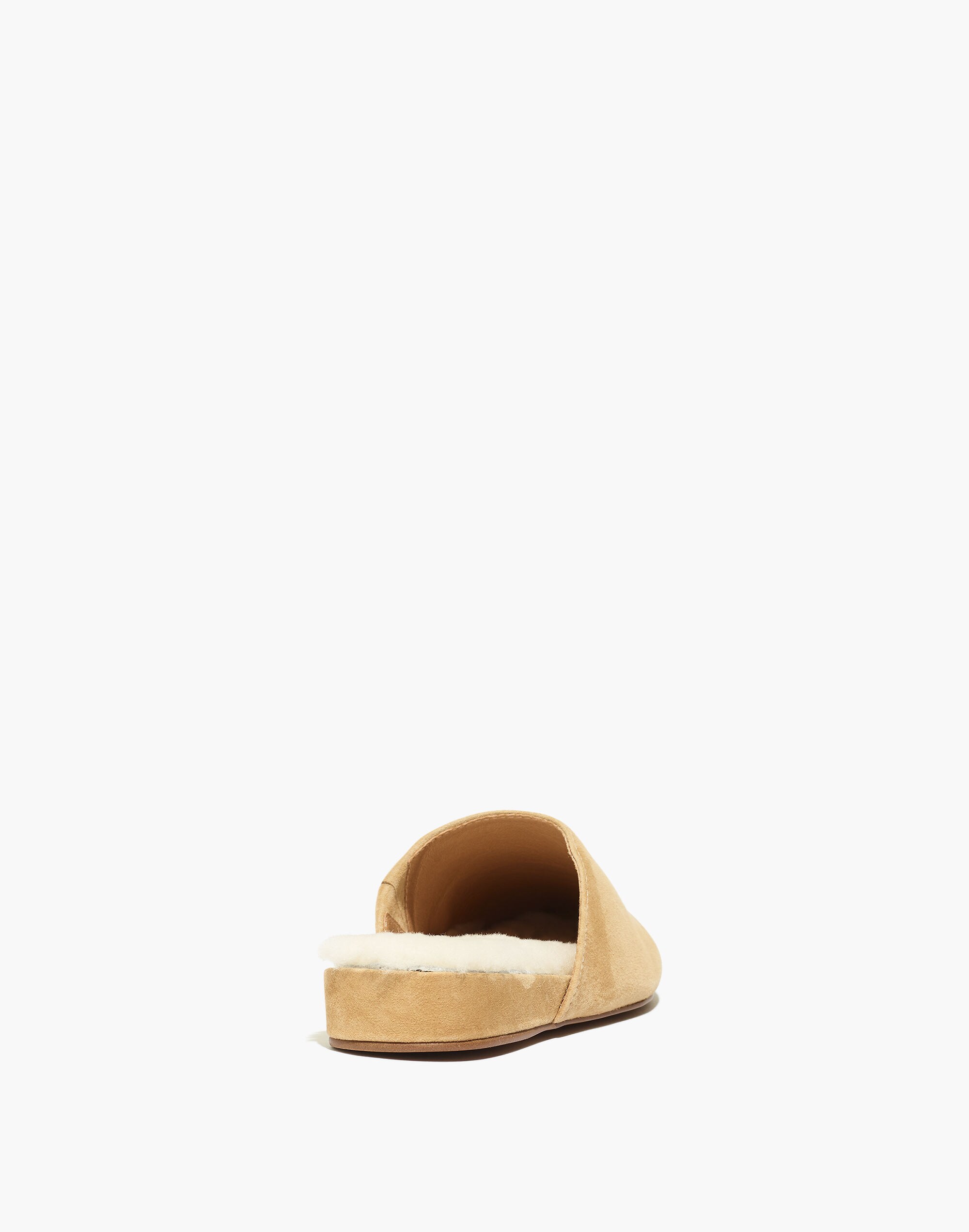 The Suede Kasey Mule Faux Shearling | Madewell