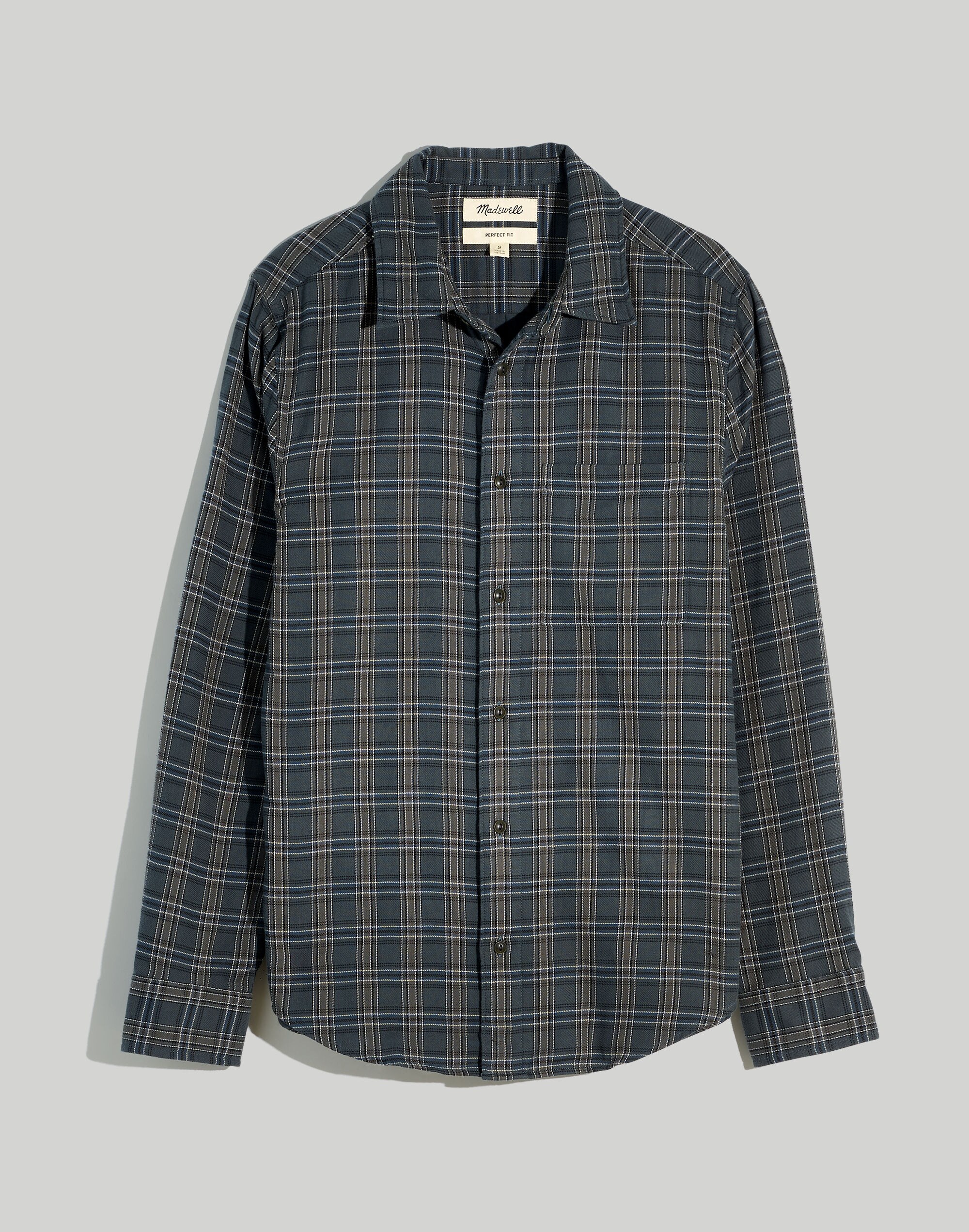 Double-Weave Perfect Long-Sleeve Shirt | Madewell