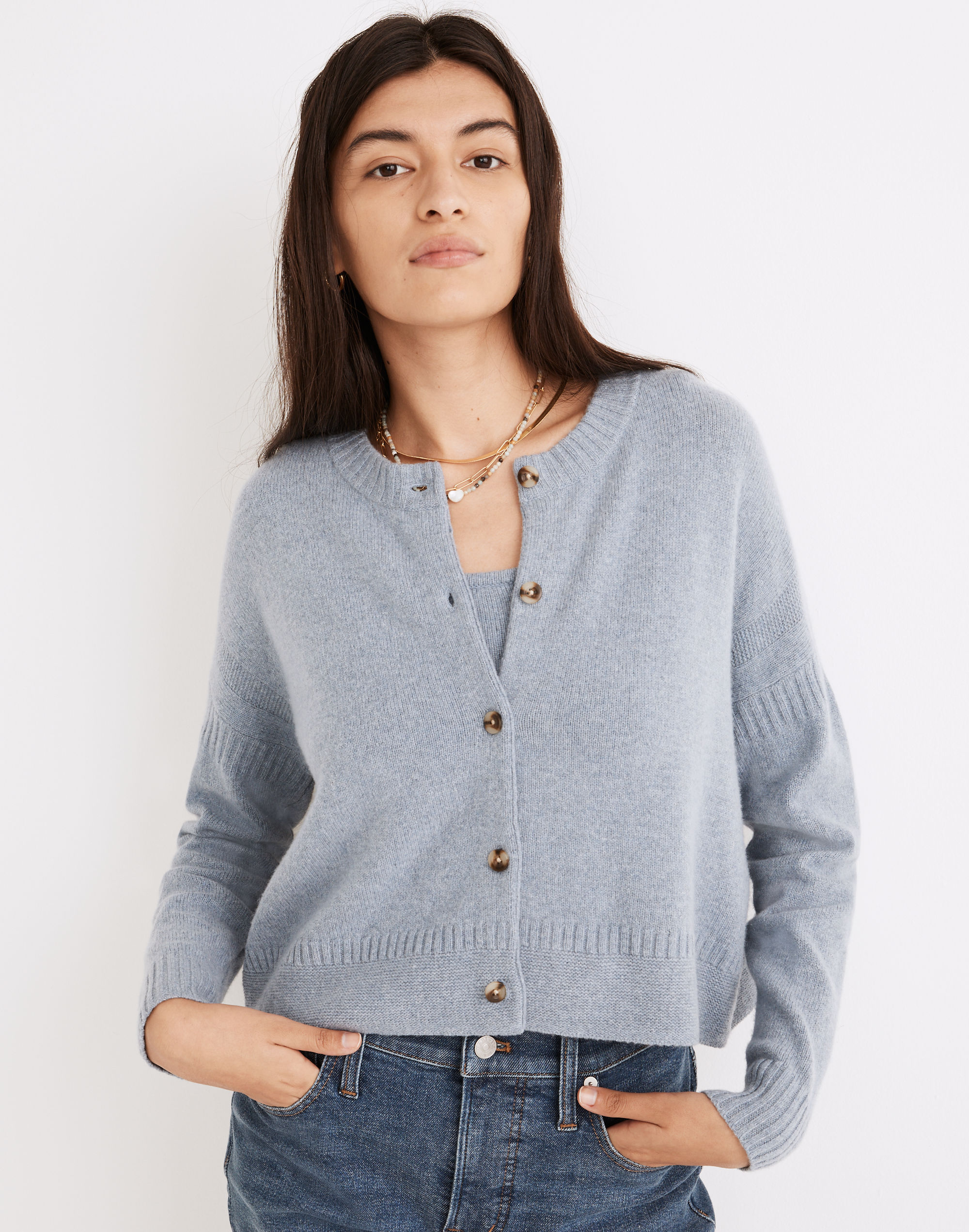 Clemence Cropped Cardigan Sweater | Madewell