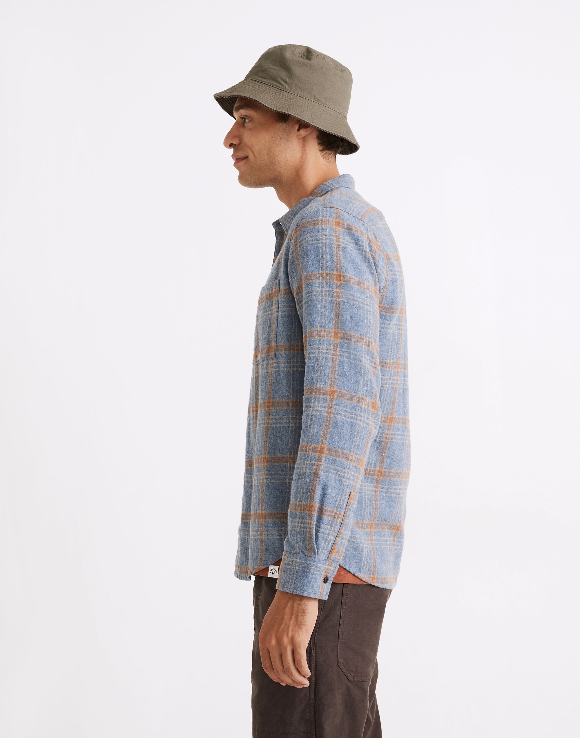 Brushed Twill Perfect Shirt Plaid | Madewell