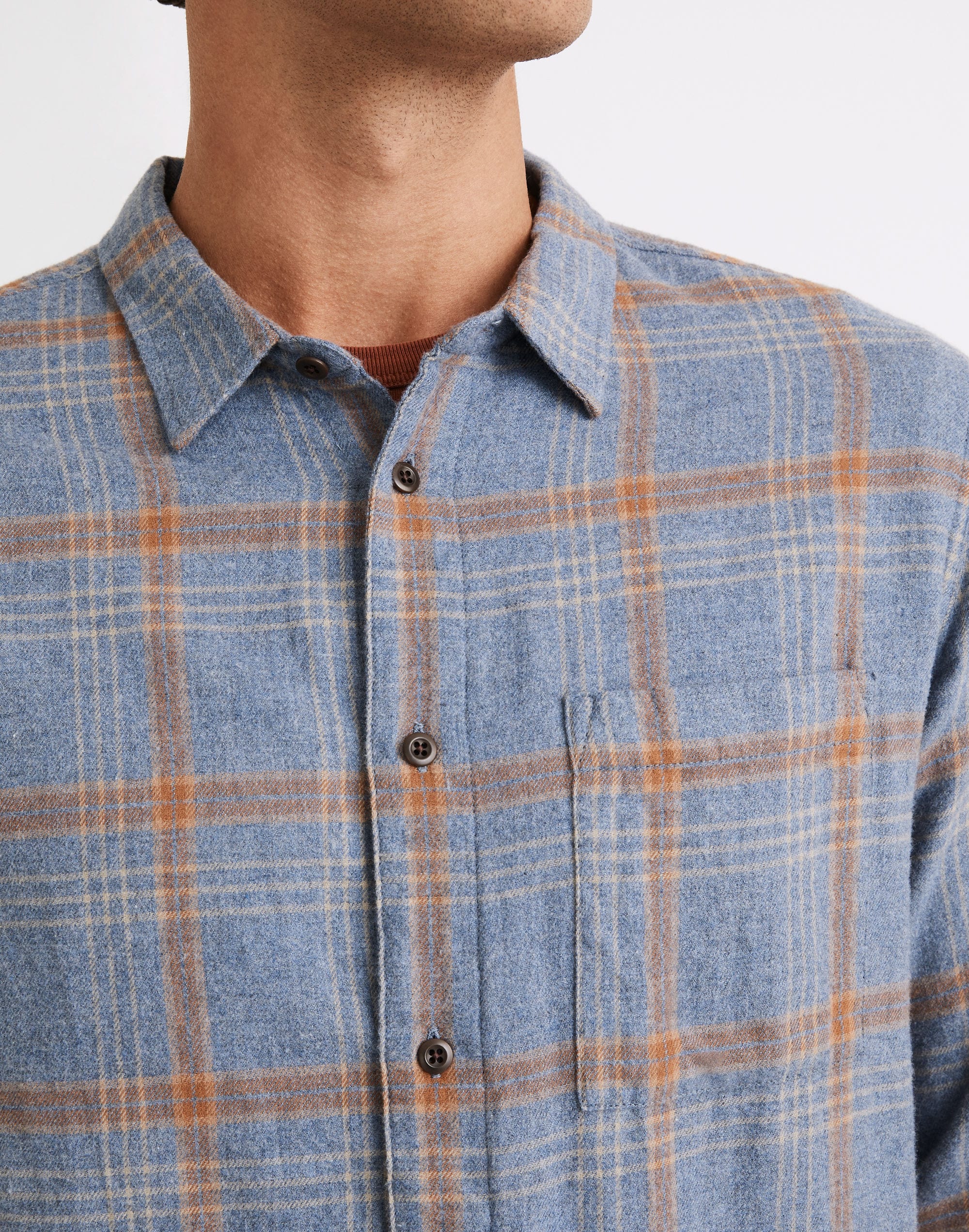 Brushed Twill Perfect Shirt Plaid | Madewell