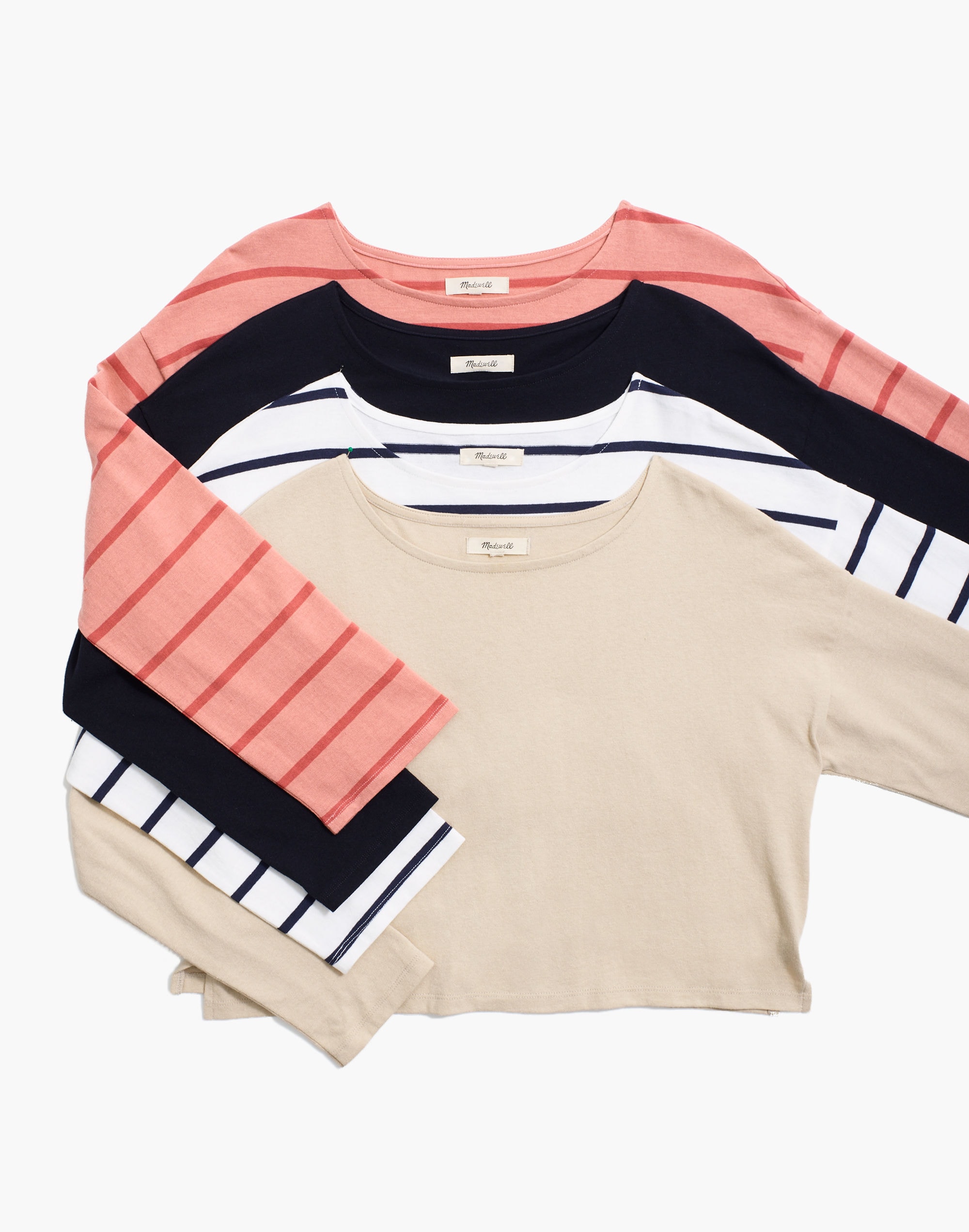 Supercrop Long-Sleeve Tee in Stripe | Madewell