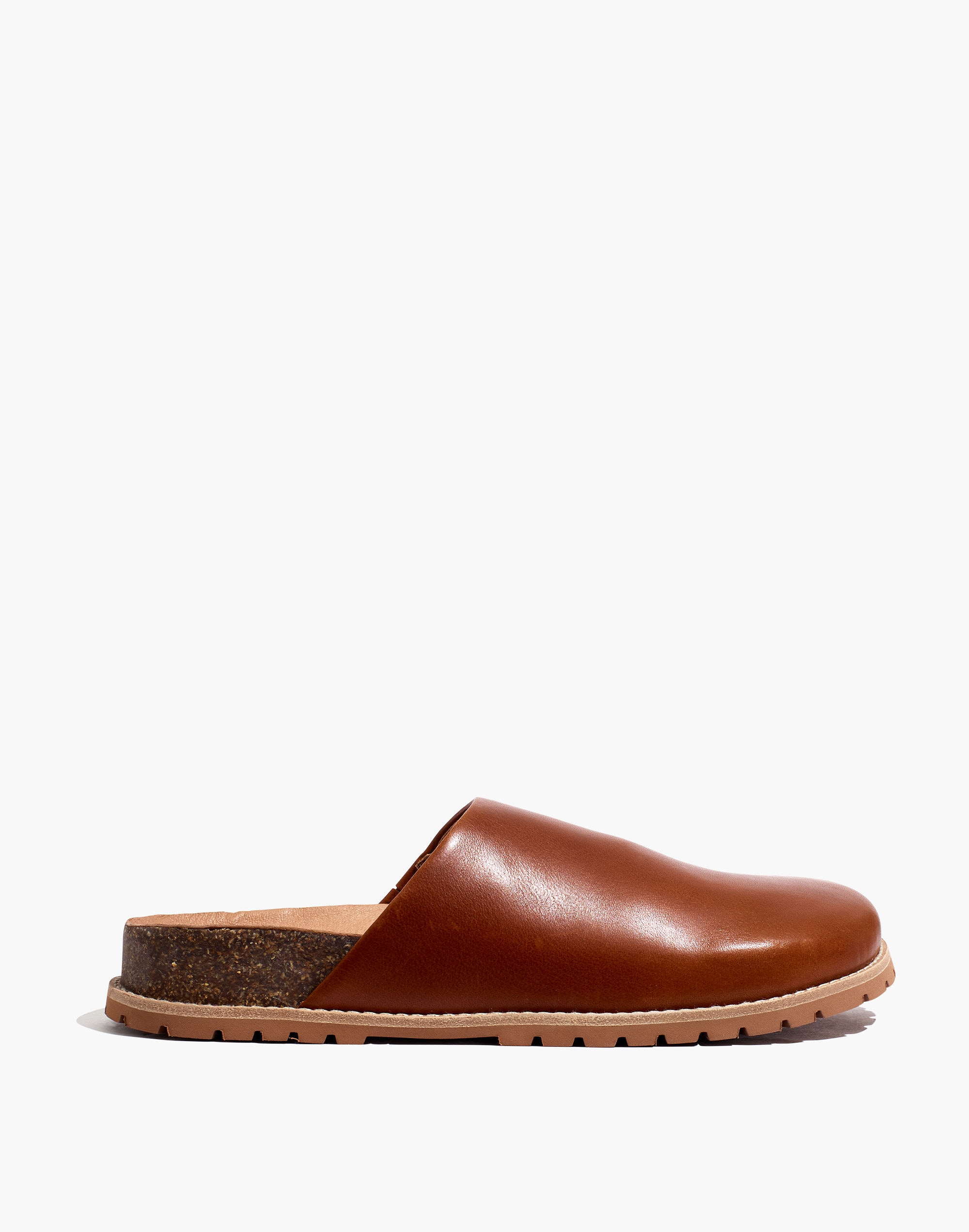 The Layne Clog Mule Leather | Madewell