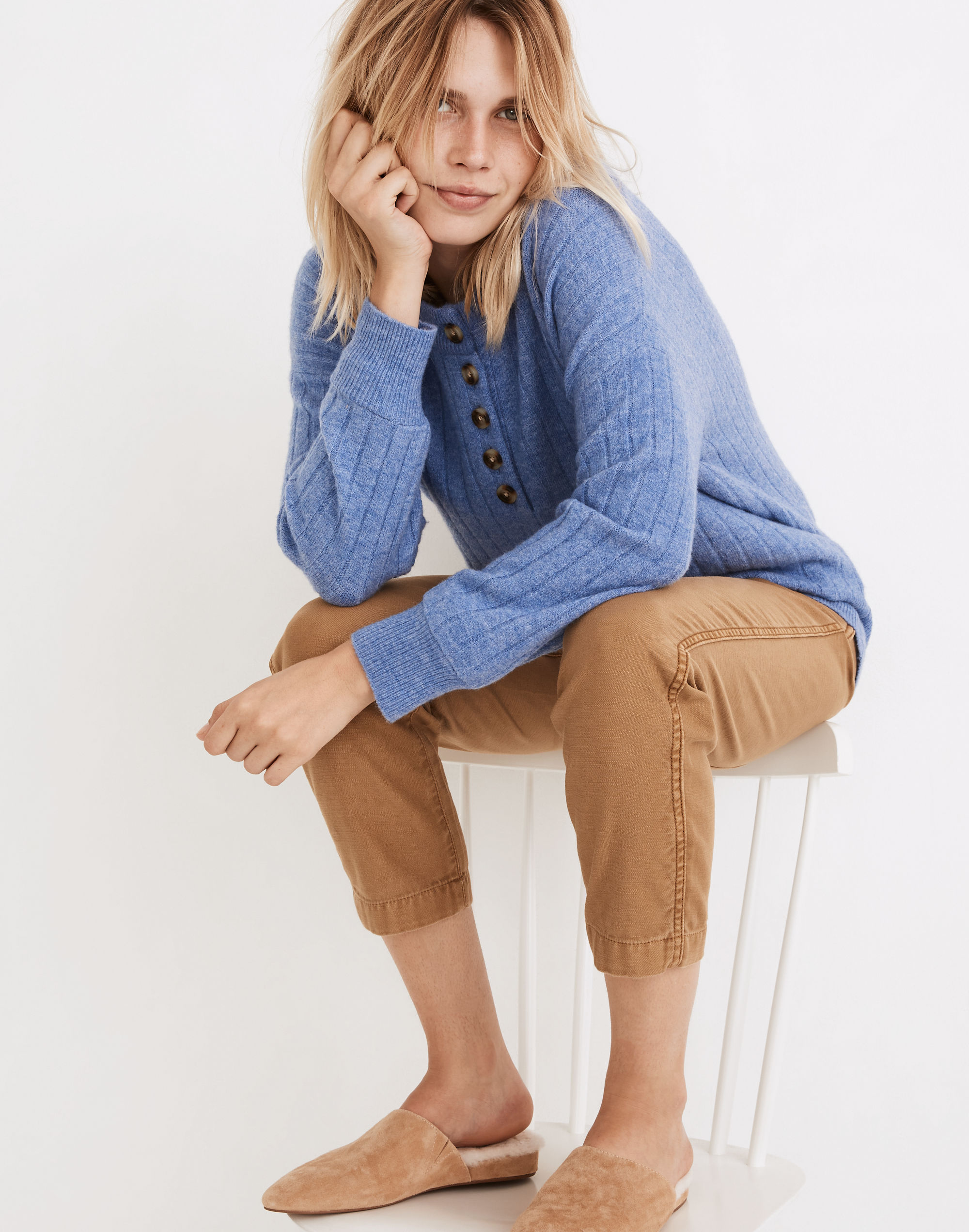 Bowden Henley Sweater Coziest Yarn | Madewell