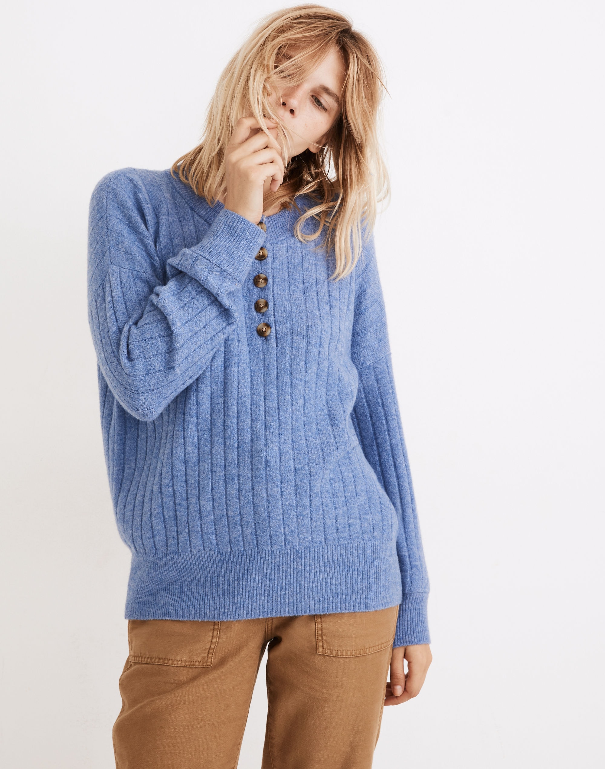 Bowden Henley Sweater Coziest Yarn | Madewell