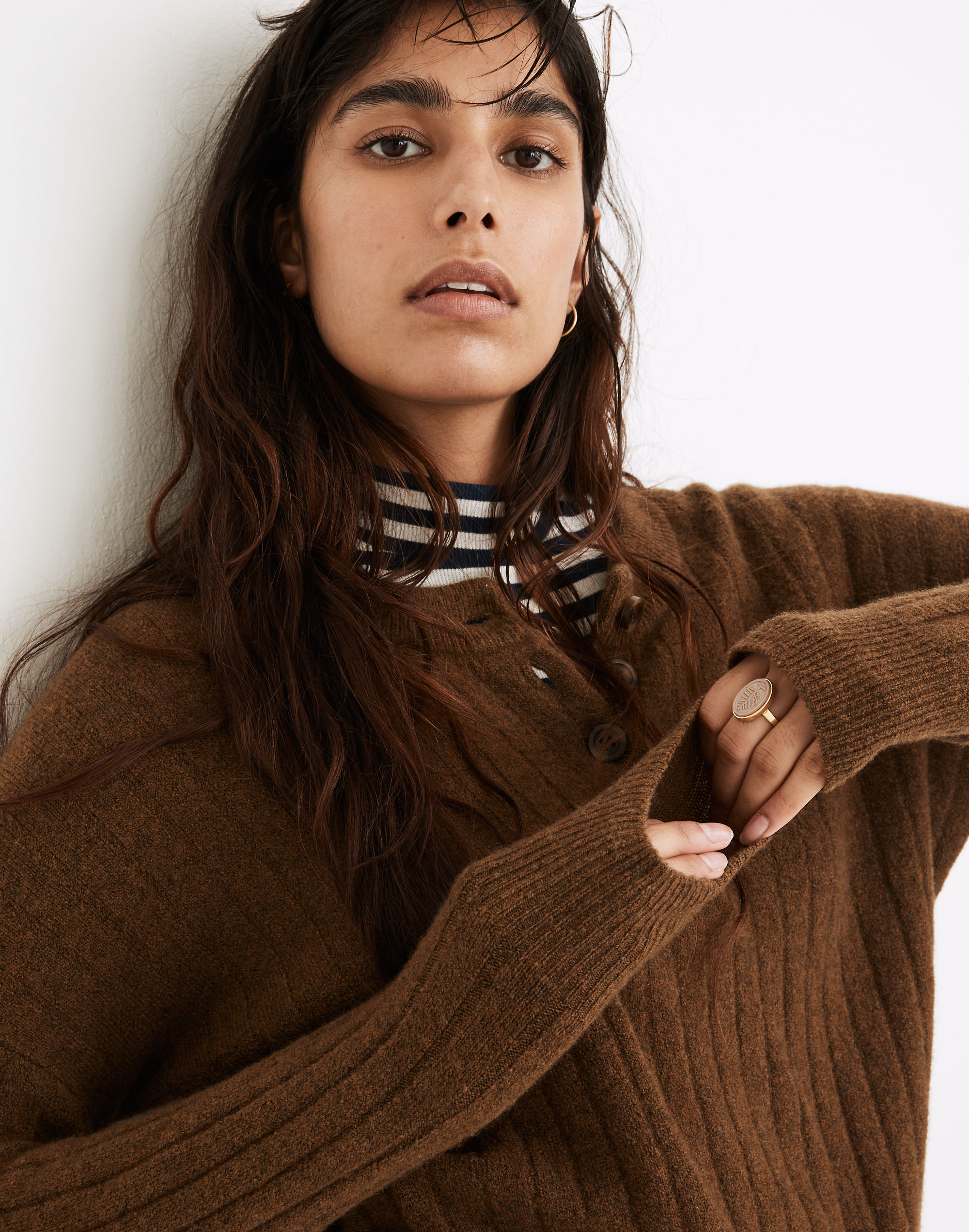 Bowden Henley Sweater Coziest Yarn | Madewell