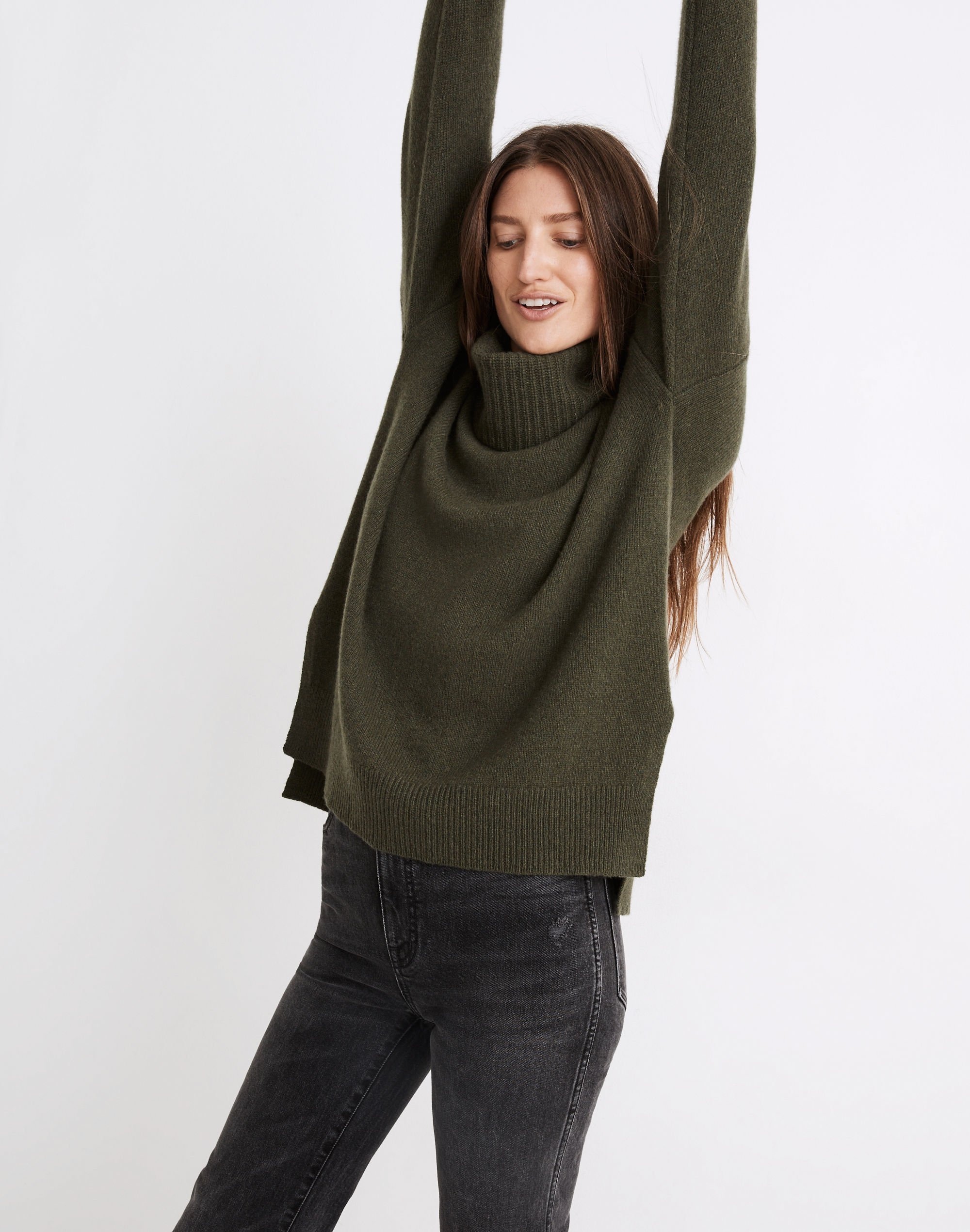 (Re)sourced Cashmere Convertible Turtleneck Sweater | Madewell