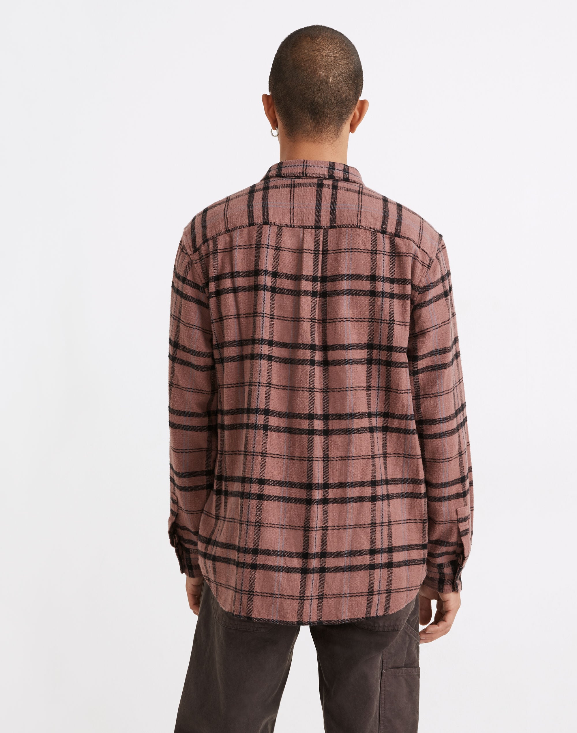 Slub Flannel Perfect Long-Sleeve Shirt Plaid | Madewell