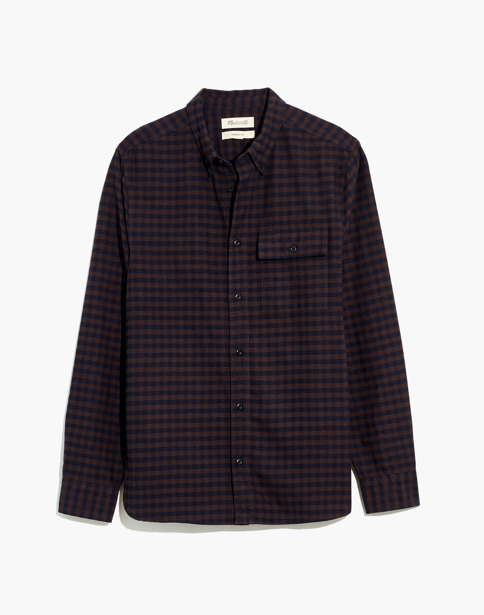 (Re)sponsible Perfect Long-Sleeve Shirt Ramsey Plaid | Madewell