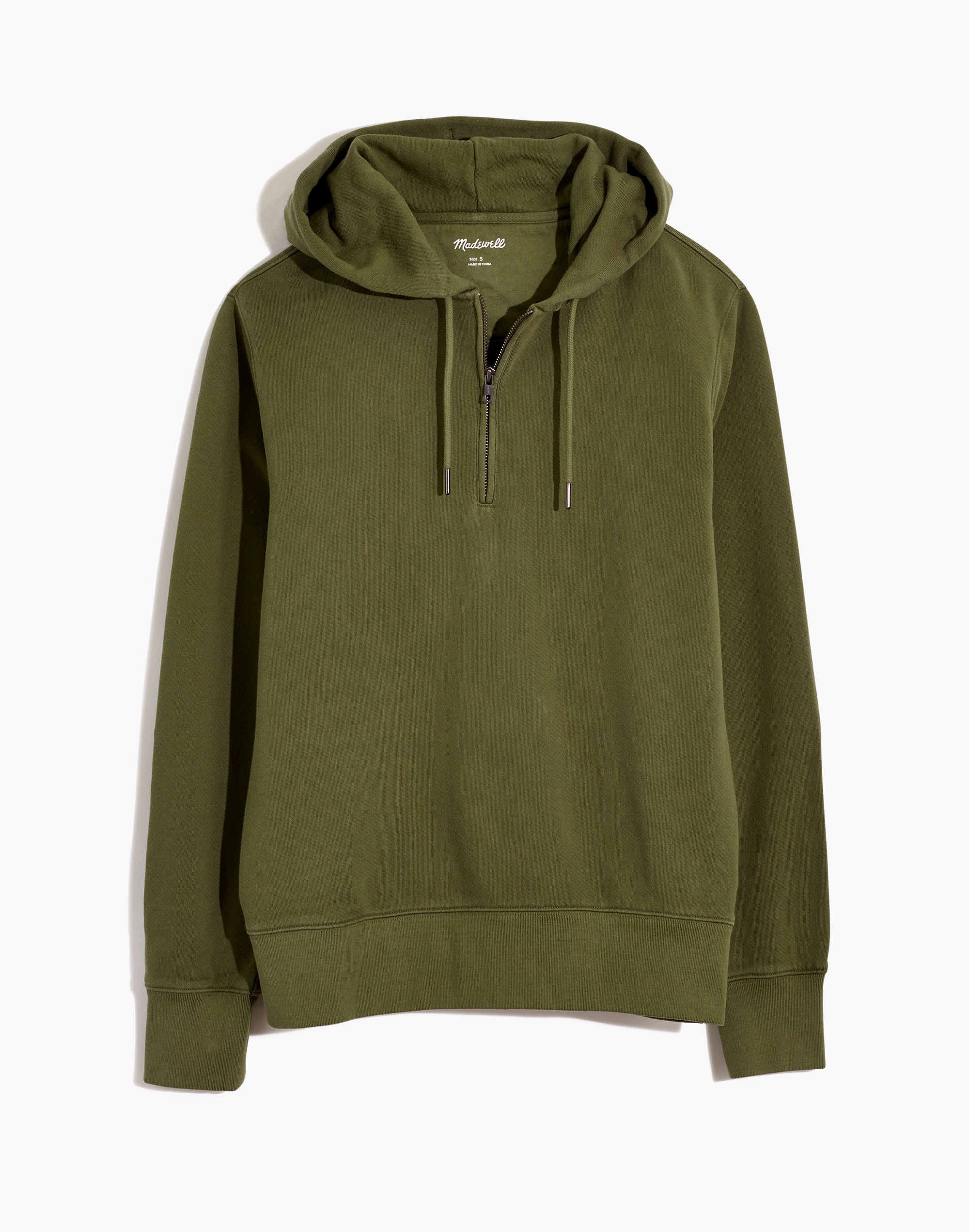 Garment-Dyed Loop Terry Hoodie Sweatshirt | Madewell