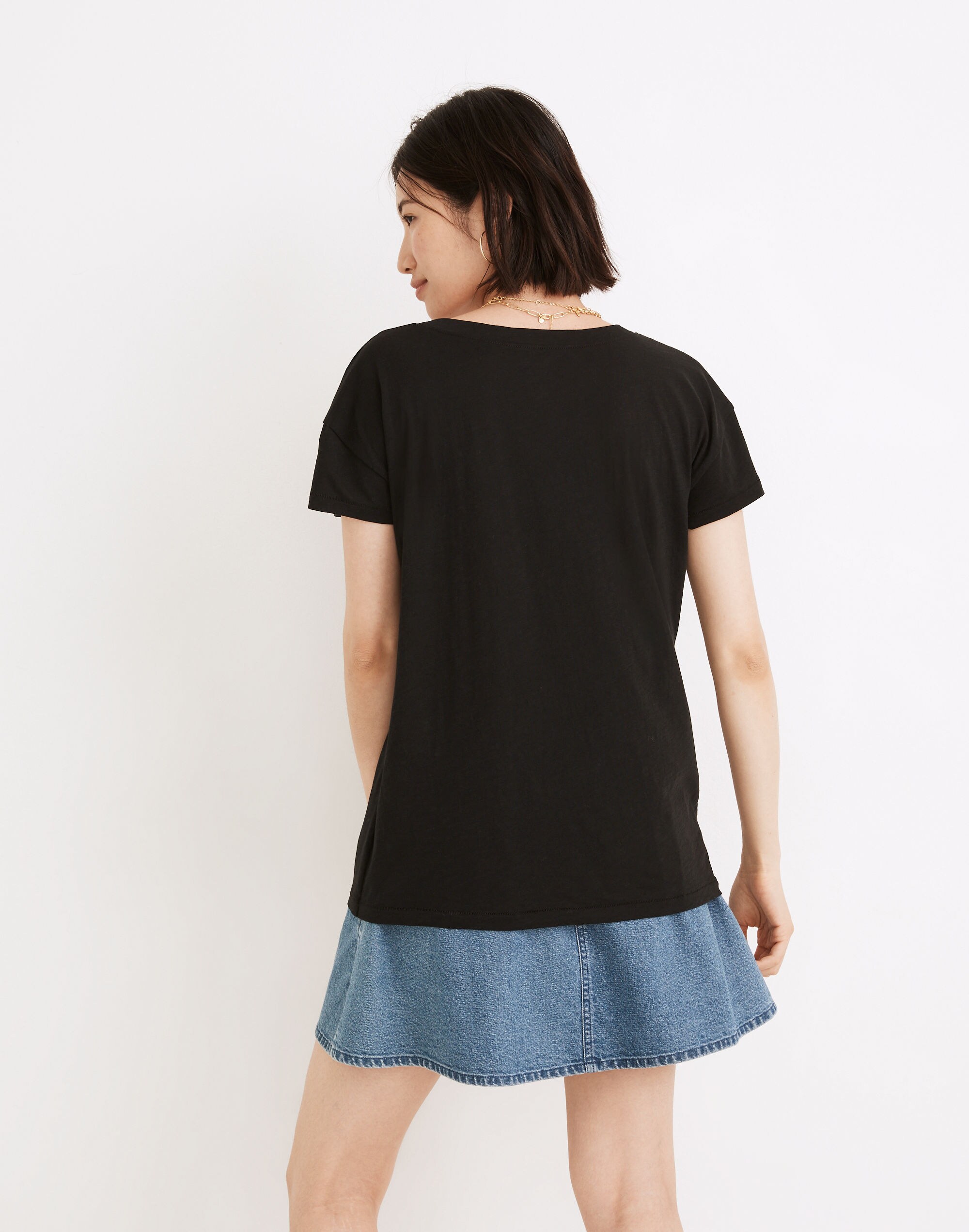 Whisper Cotton Scoopneck Tee | Madewell