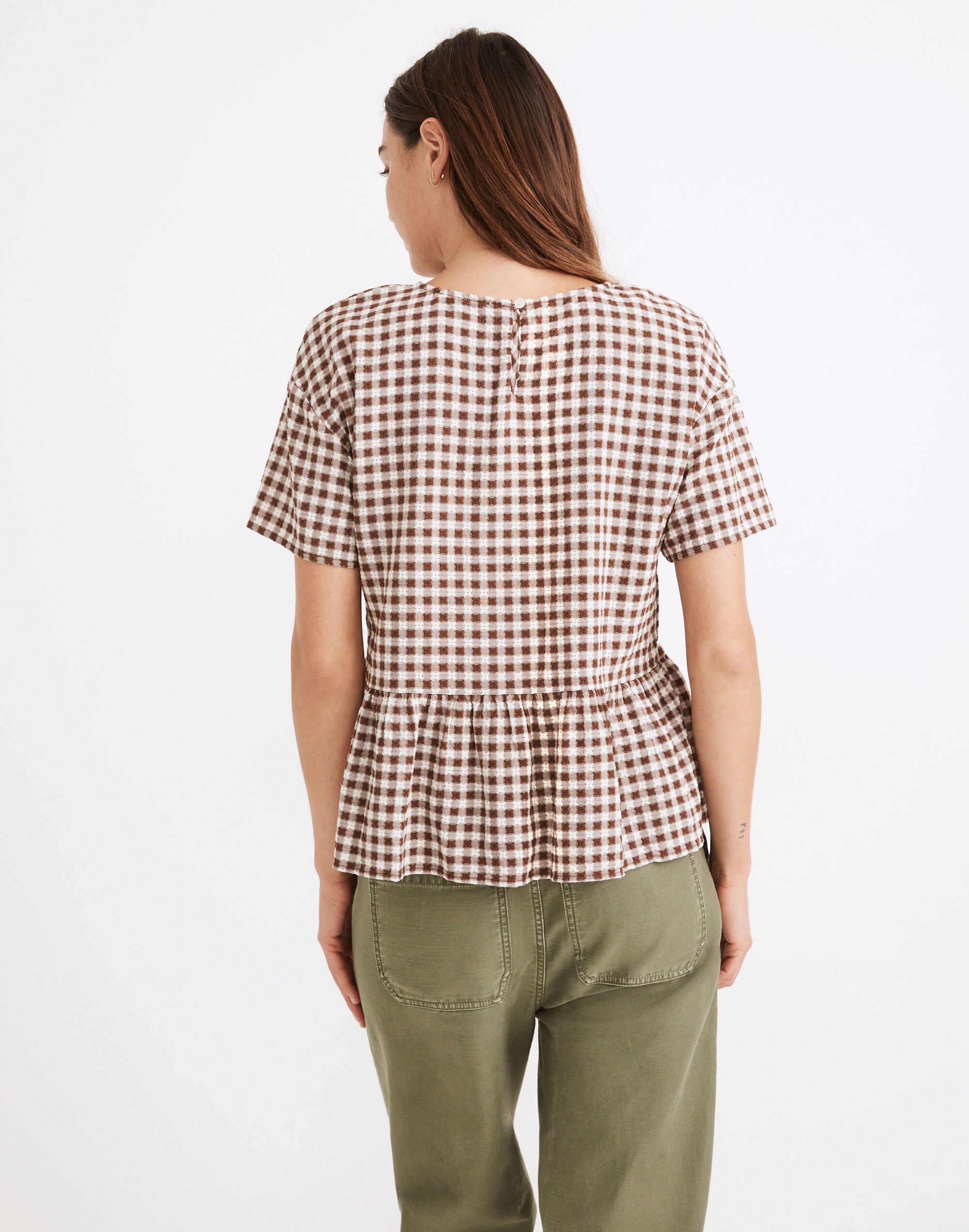 Medford Top Textured Gingham | Madewell