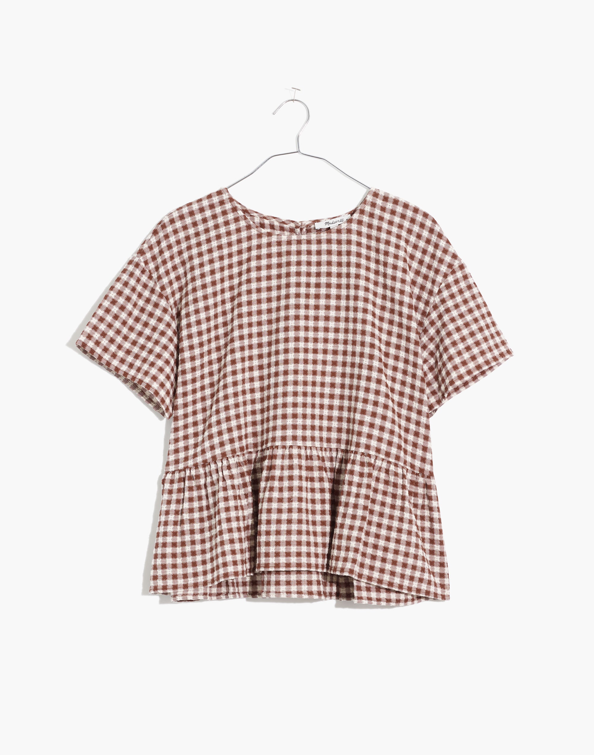 Medford Top Textured Gingham | Madewell