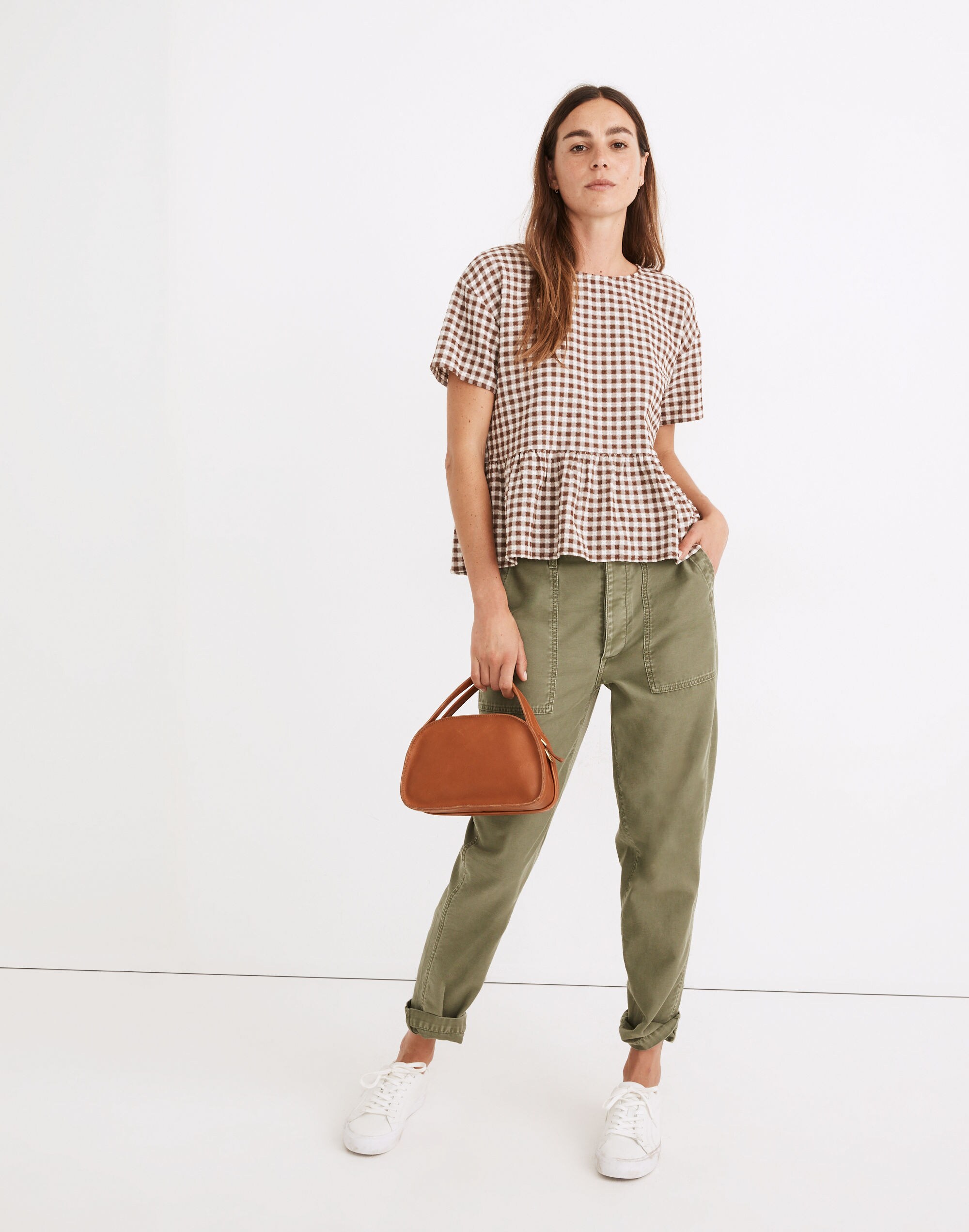 Medford Top Textured Gingham | Madewell