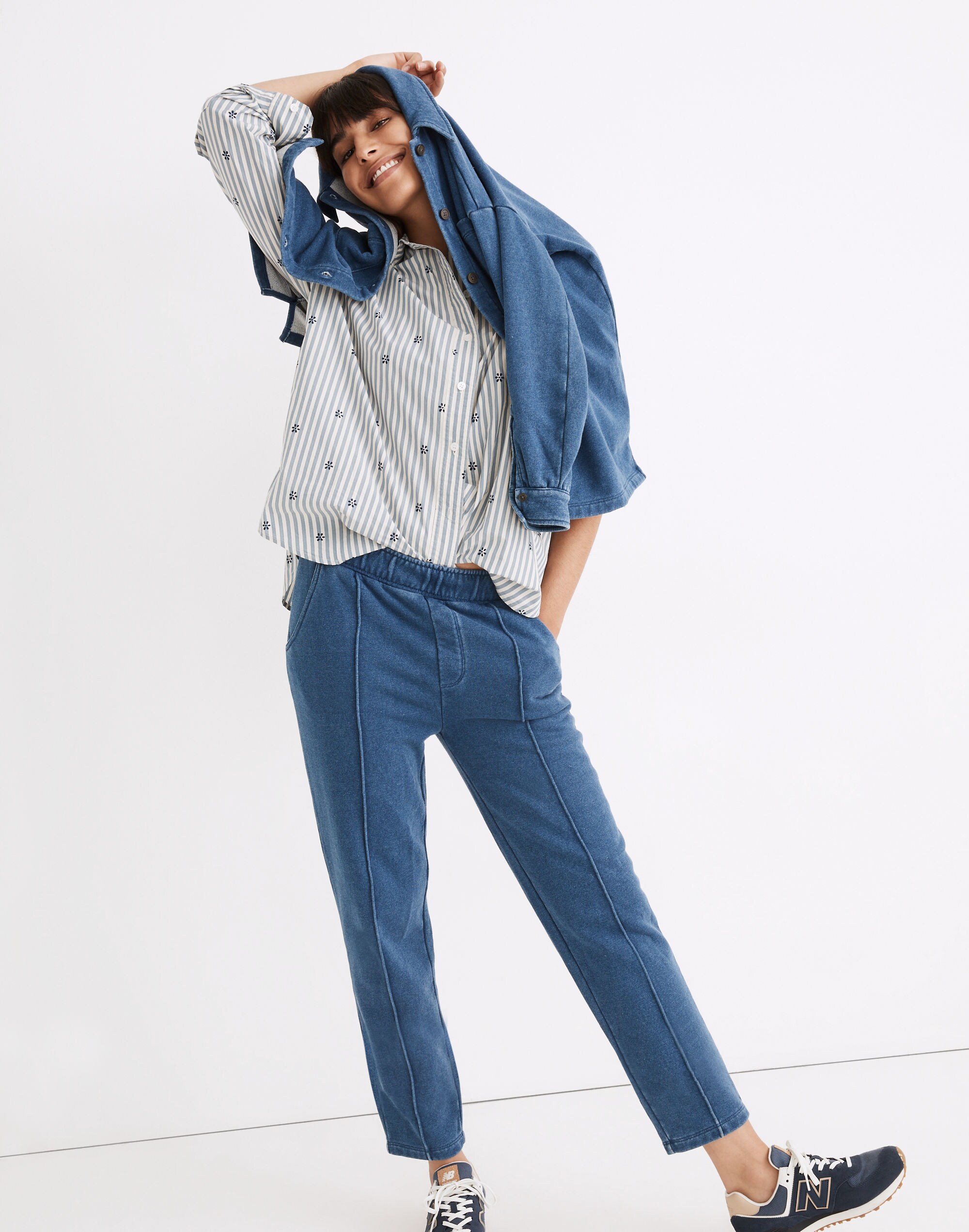 Baggy Straight Jeans in Olvera Wash