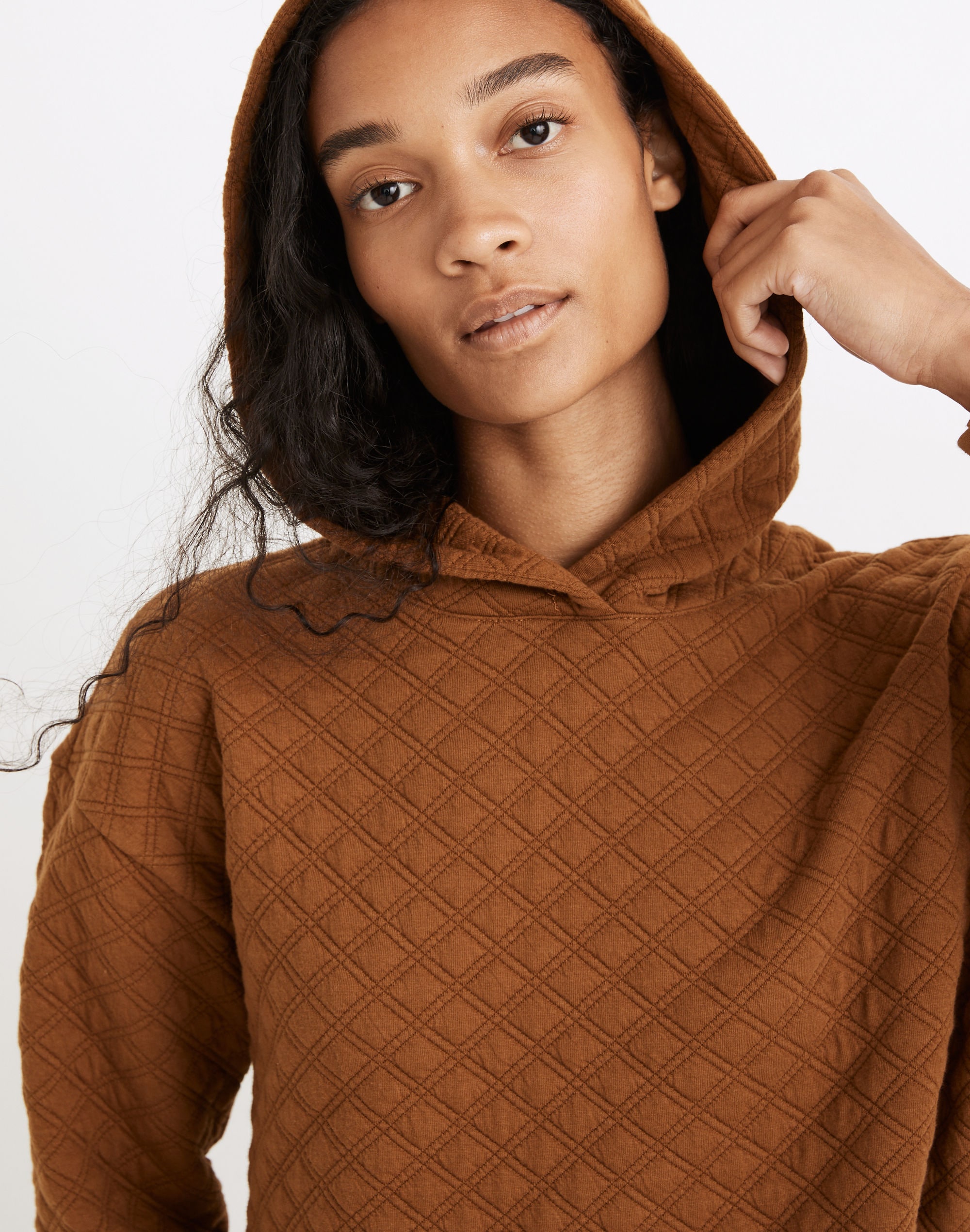 (Re)sourced Quilted Hoodie Sweatshirt | Madewell