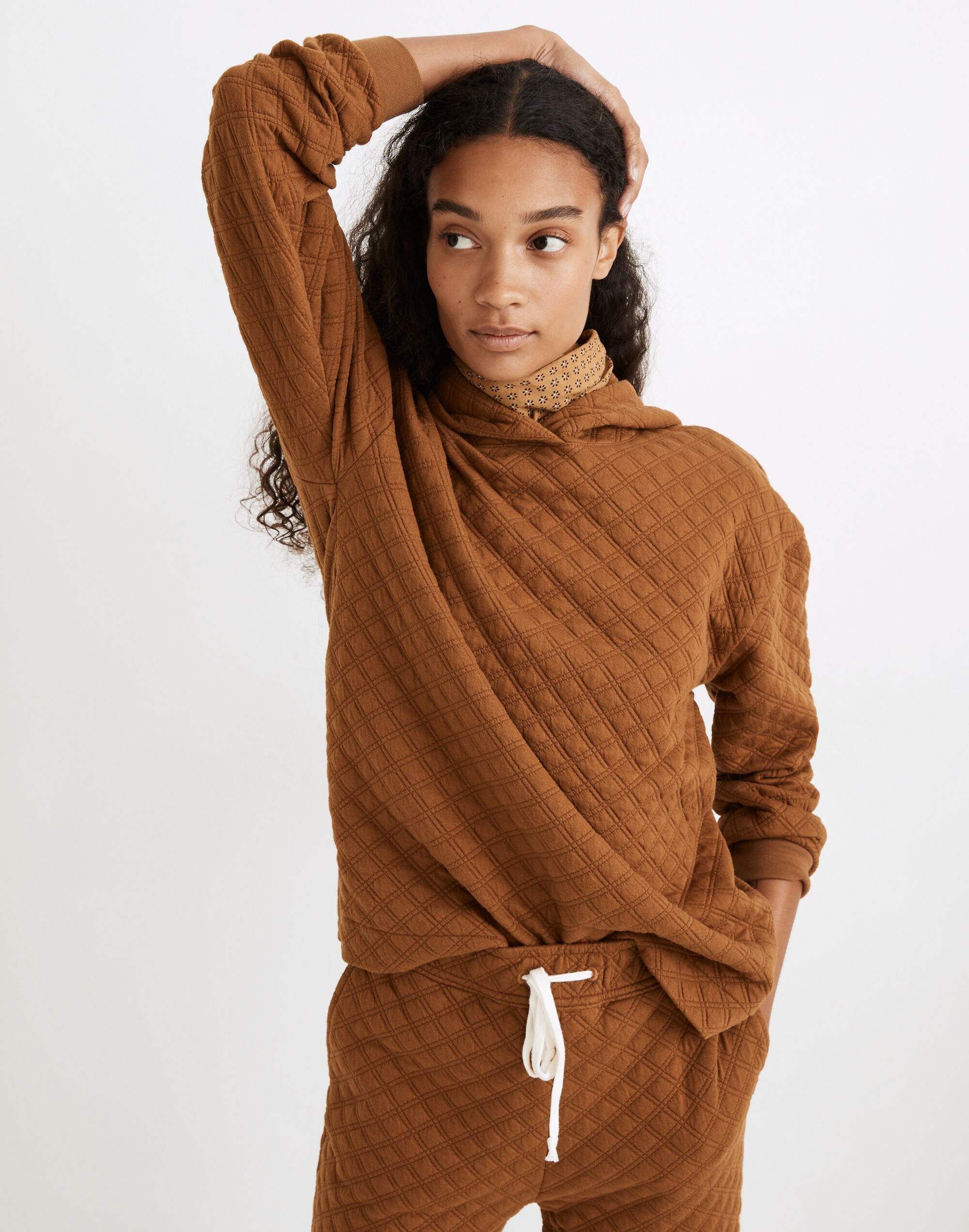 (Re)sourced Quilted Hoodie Sweatshirt | Madewell