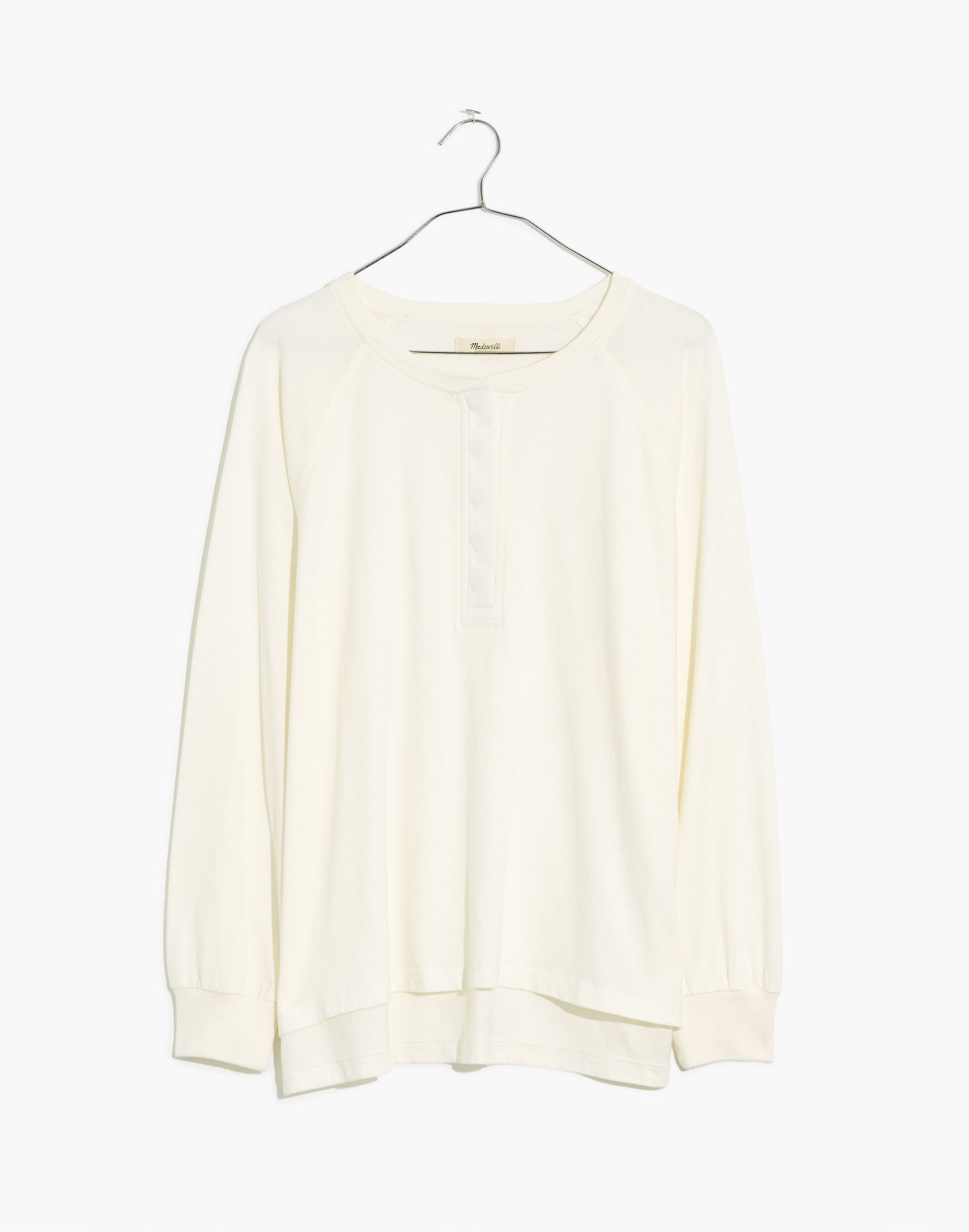 (Re)sourced Cotton Henley Relaxed Tee | Madewell