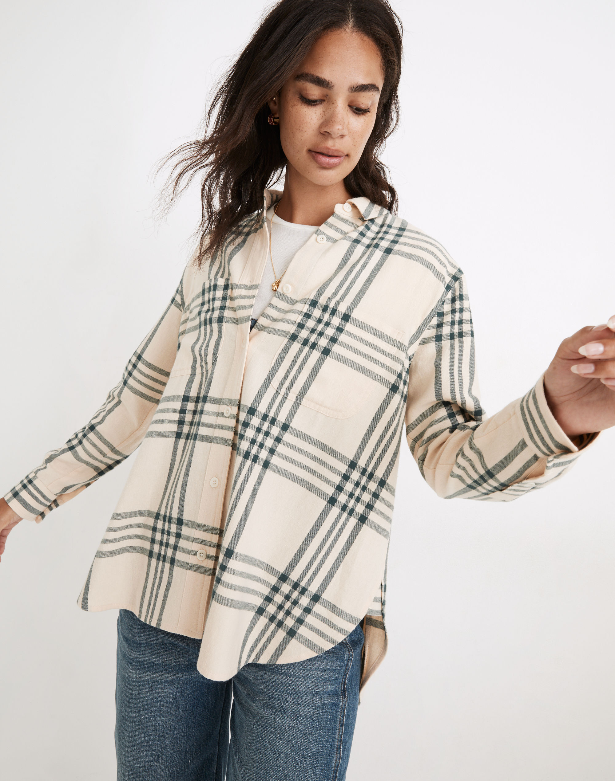 Oversized Ex-Boyfriend Swing Shirt Windowpane | Madewell