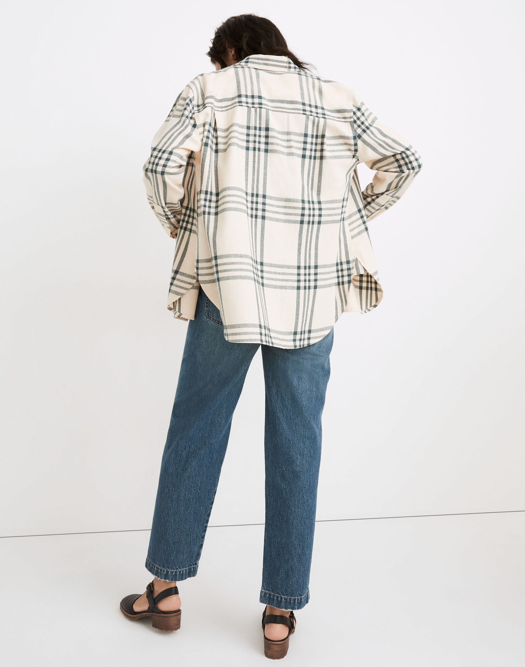 Oversized Ex-Boyfriend Swing Shirt Windowpane | Madewell