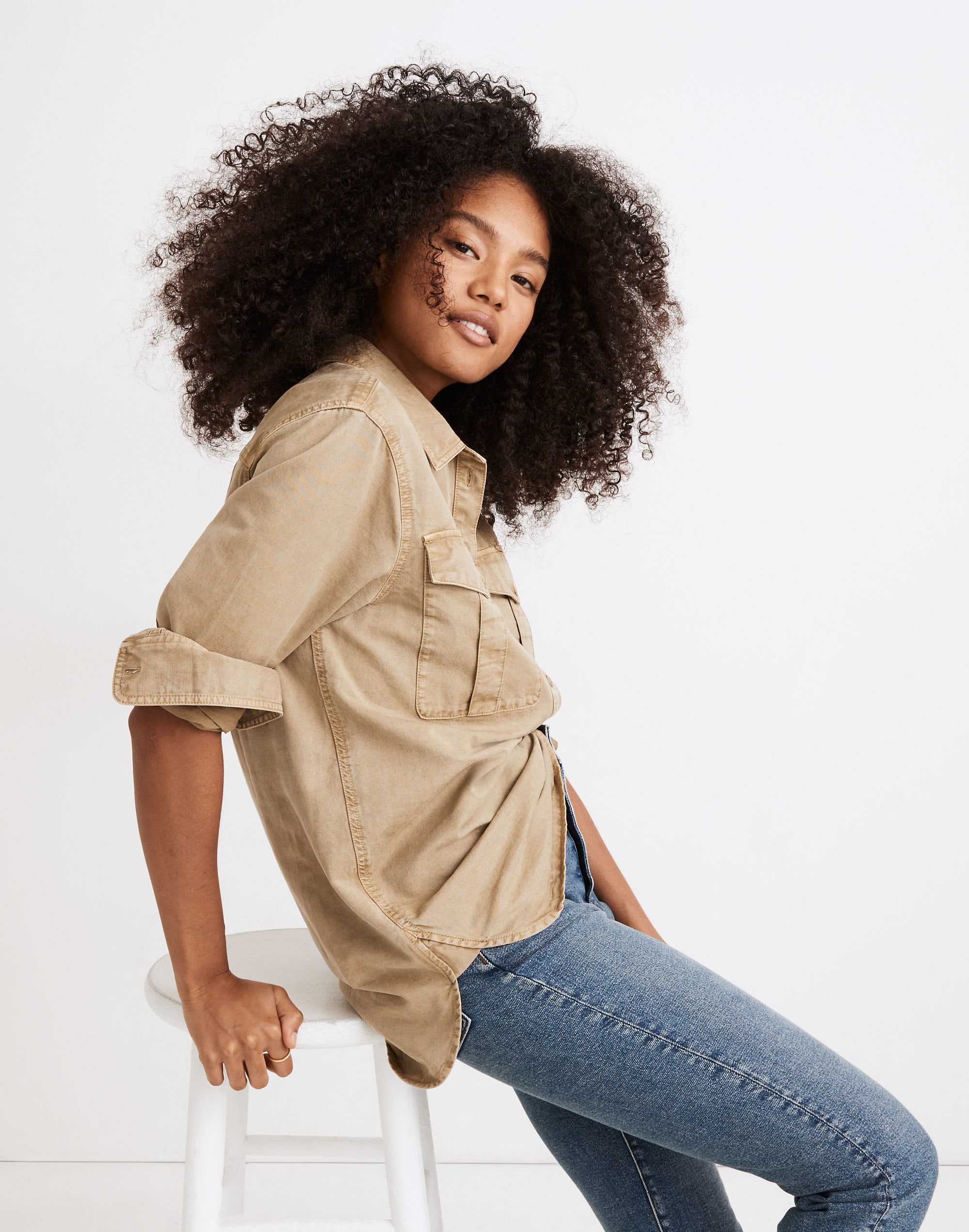 Military Popover Shirt | Madewell