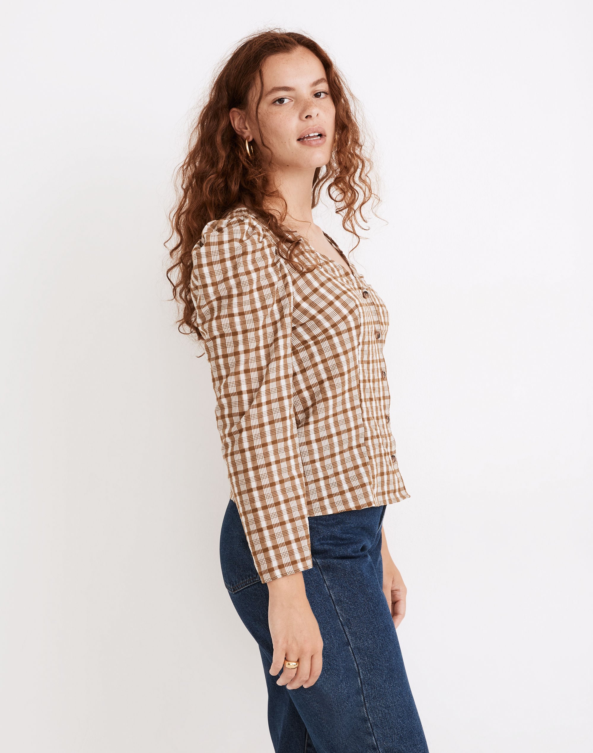 Westover Top in Sandown Plaid | Madewell