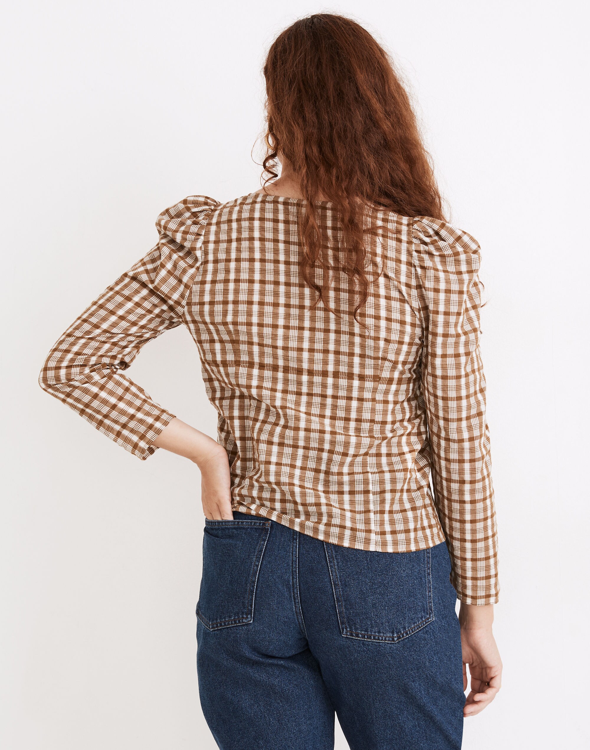 Westover Top in Sandown Plaid | Madewell