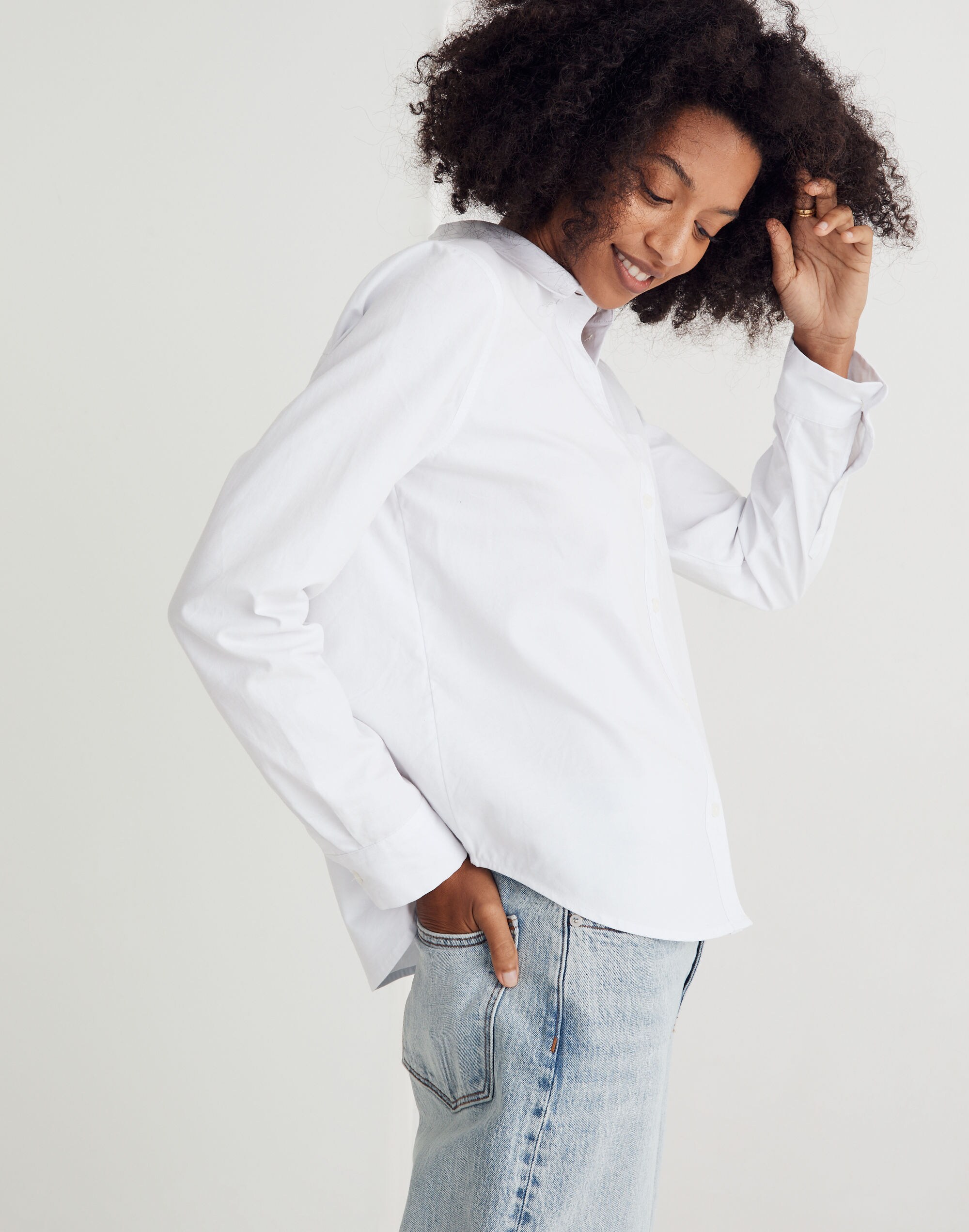 Shrunken Button-Up Oxford Shirt | Madewell