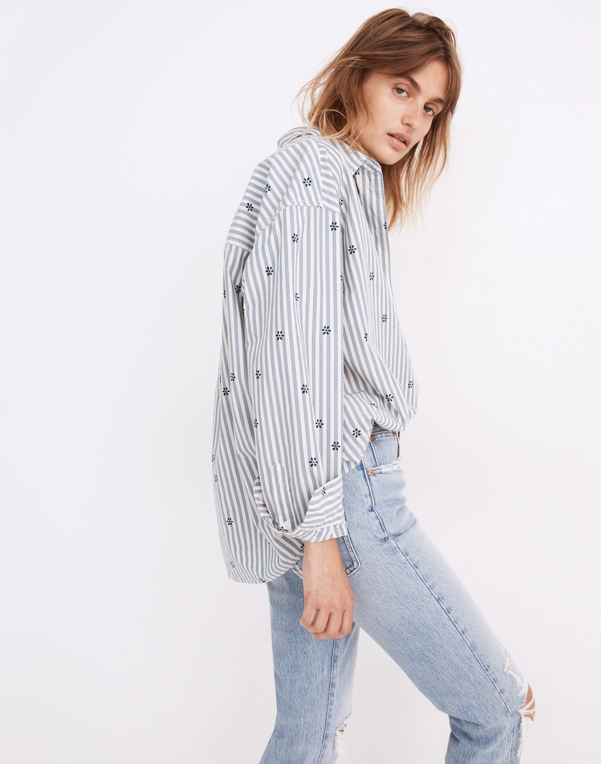 Floral Painter Shirt Stell Stripe | Madewell