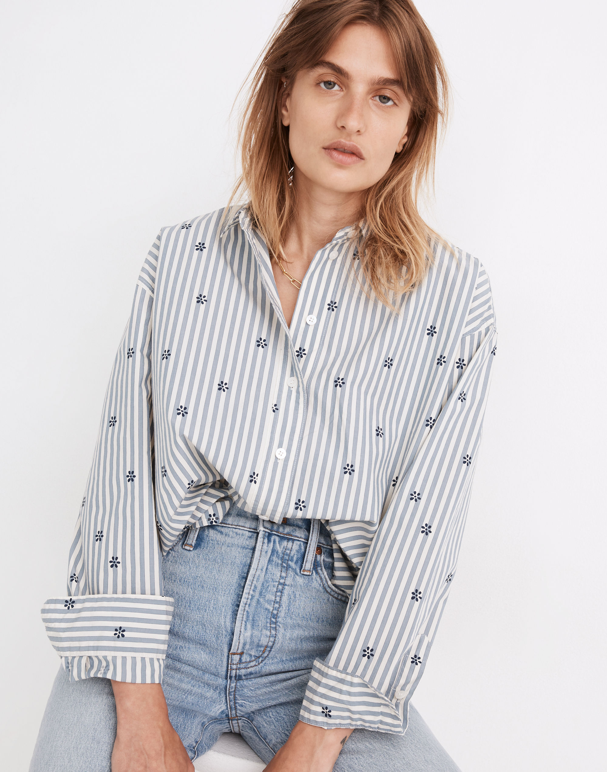 Floral Painter Shirt Stell Stripe | Madewell