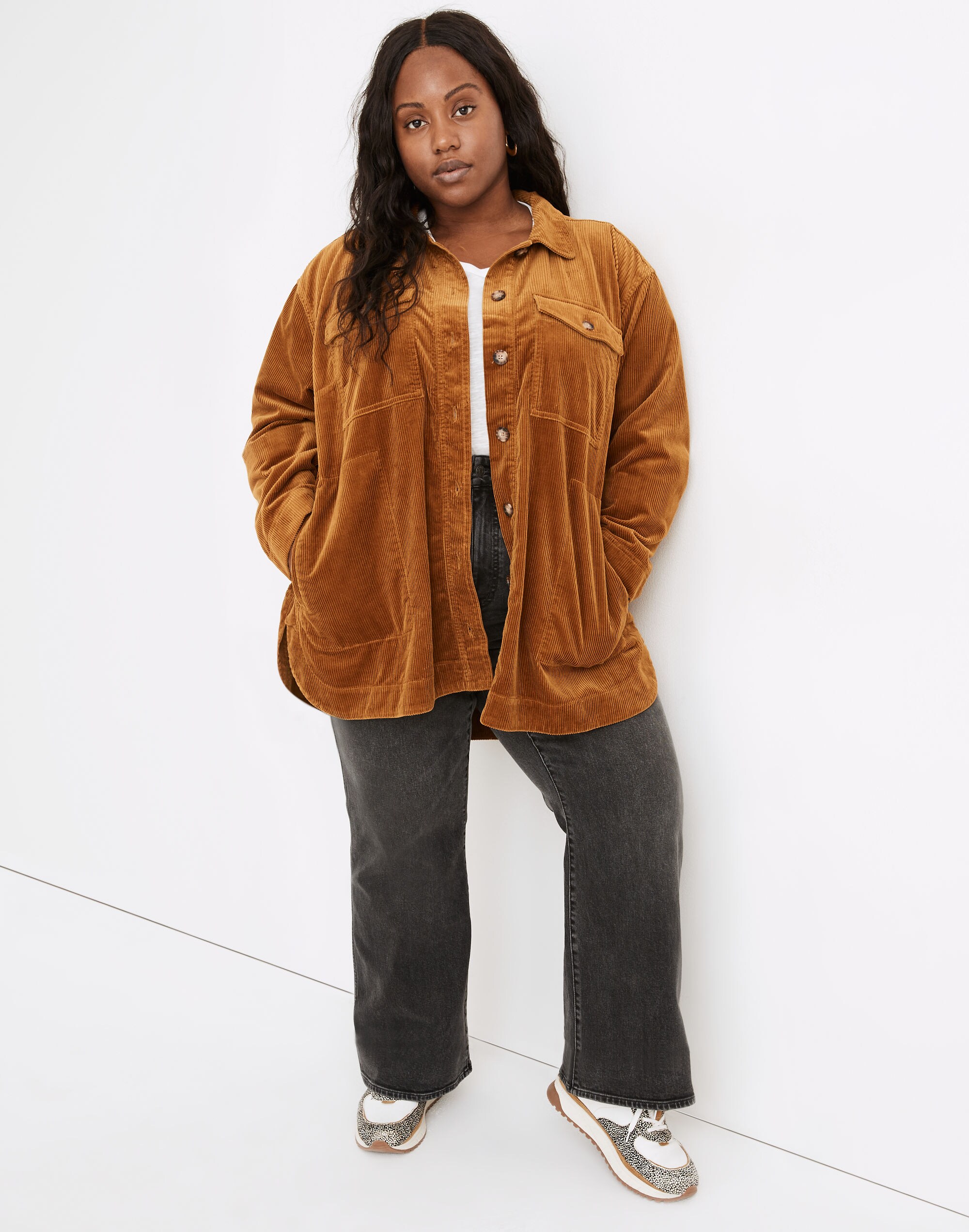 Plus Corduroy Yorkway Shirt-Jacket | Madewell