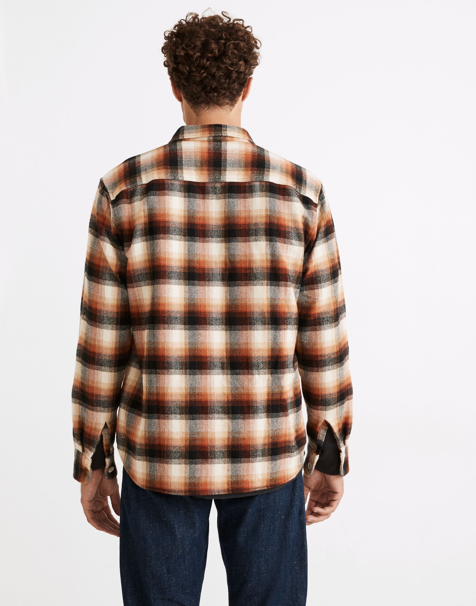 Brushed Flannel Easy Long-Sleeve Shirt Plaid | Madewell