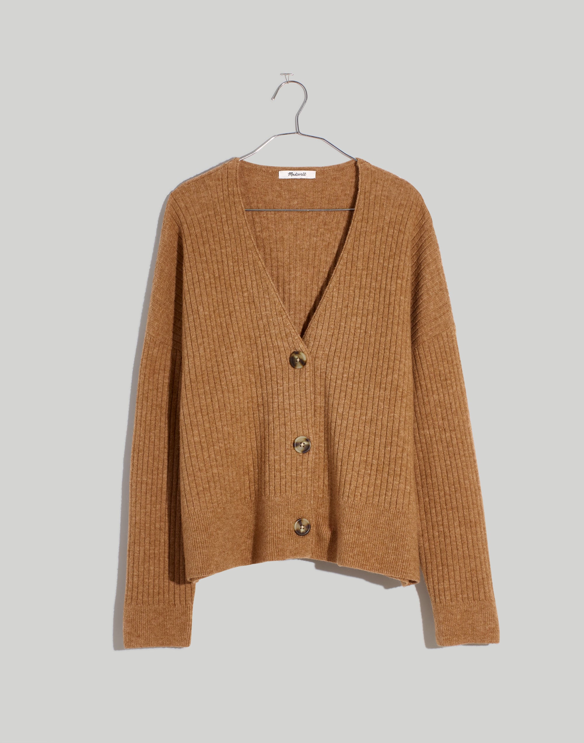 Plus Cameron Ribbed Cardigan Sweater Coziest Yarn | Madewell